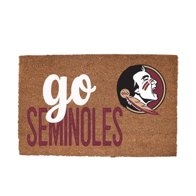 Florida State Seminoles 20" x 30" Go Team Coir Door Mat
