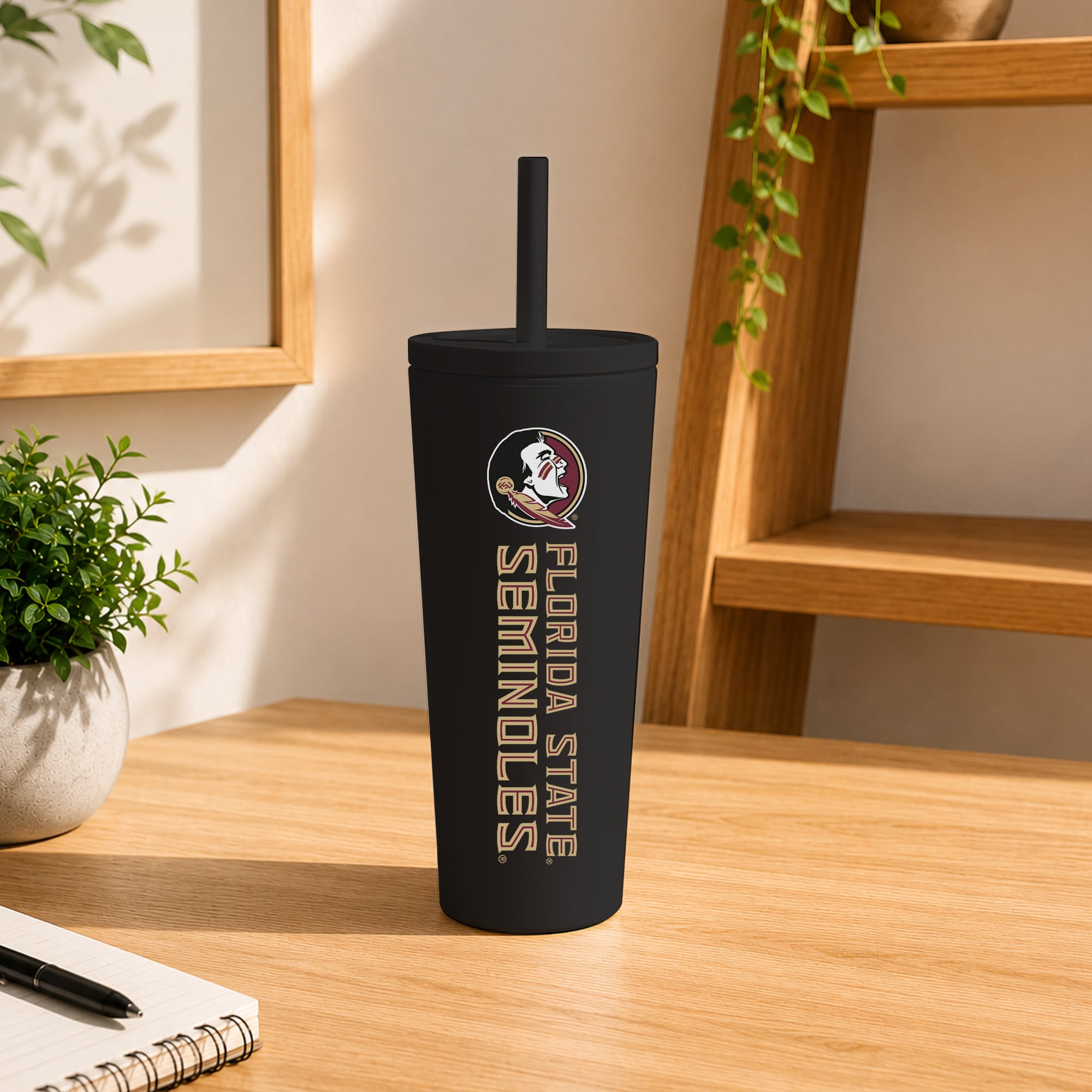Florida State Seminoles 24oz. No Spill Straw Tumbler