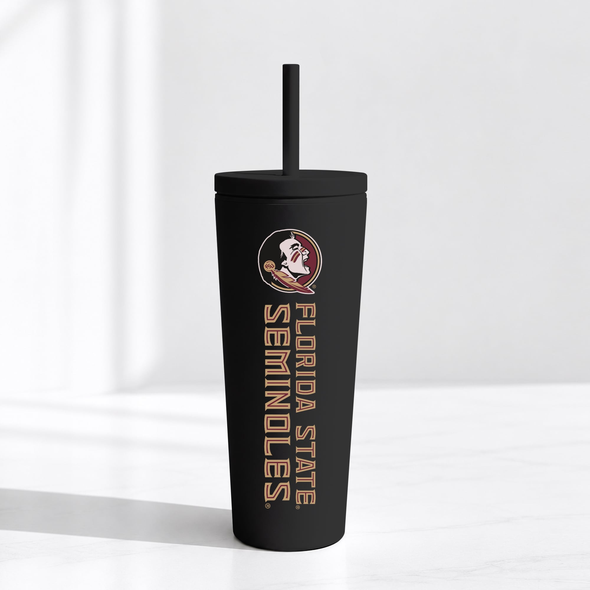 Florida State Seminoles 24oz. No Spill Straw Tumbler