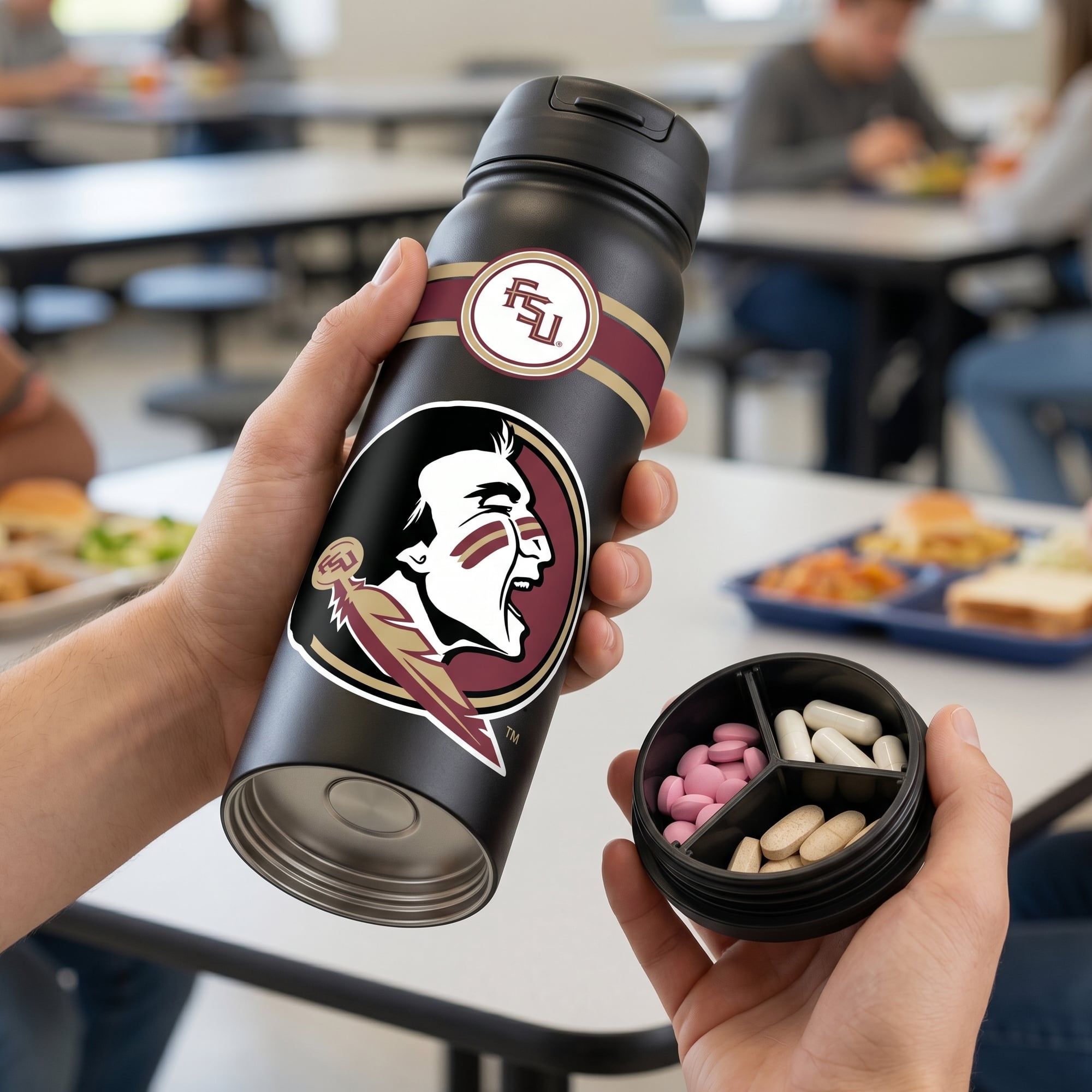 Bouteille triple option 24 oz des Seminoles de l'État de Floride
