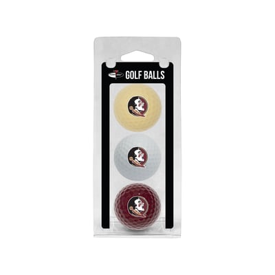 Florida State Seminoles 3-Pack Multi-Colored Team Golf Ball Set