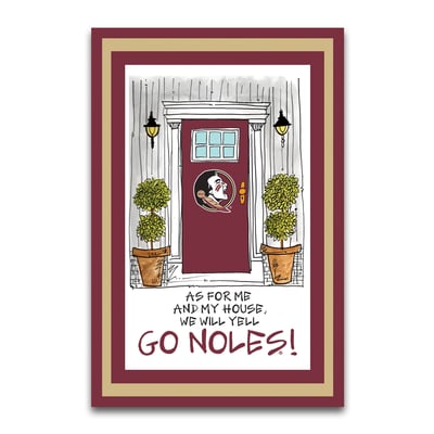 Drapeau de jardin Florida State Seminoles « As For Me » 30 x 45 cm