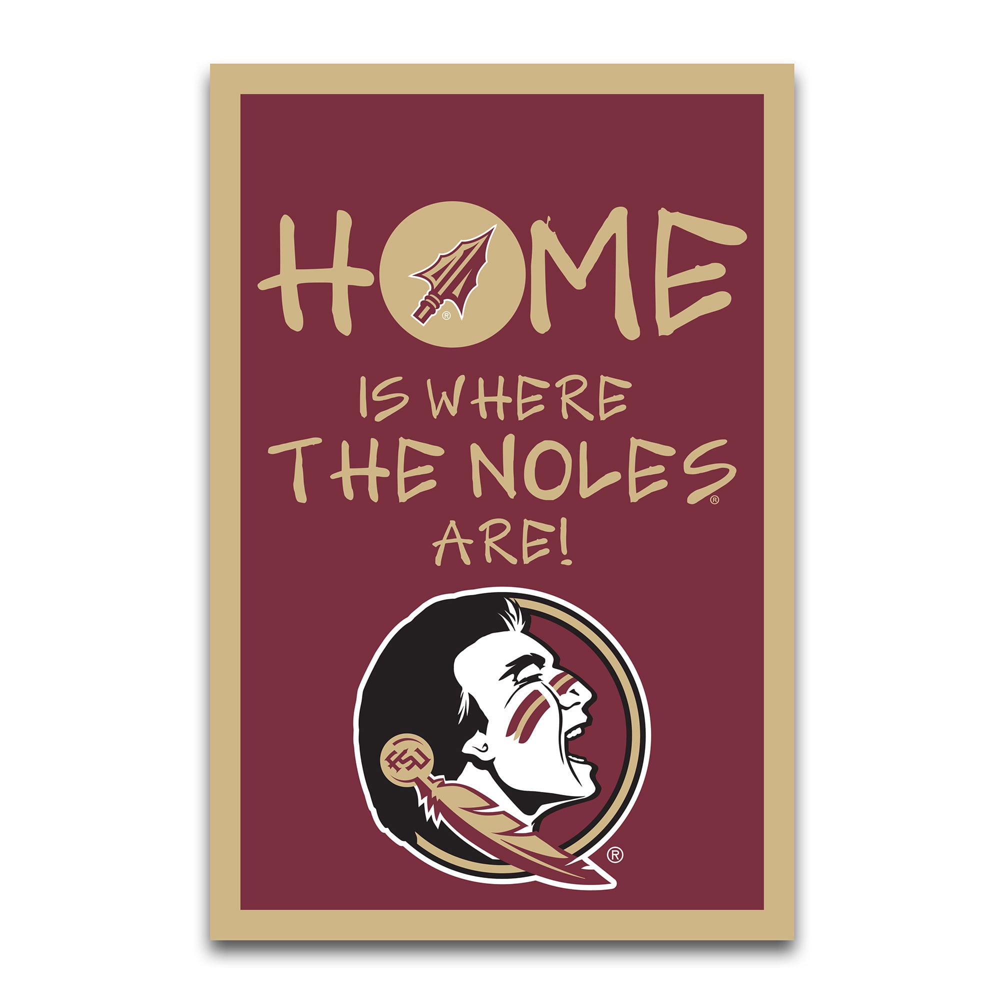 Drapeau de jardin 12" x 18" des Seminoles de l'État de Floride