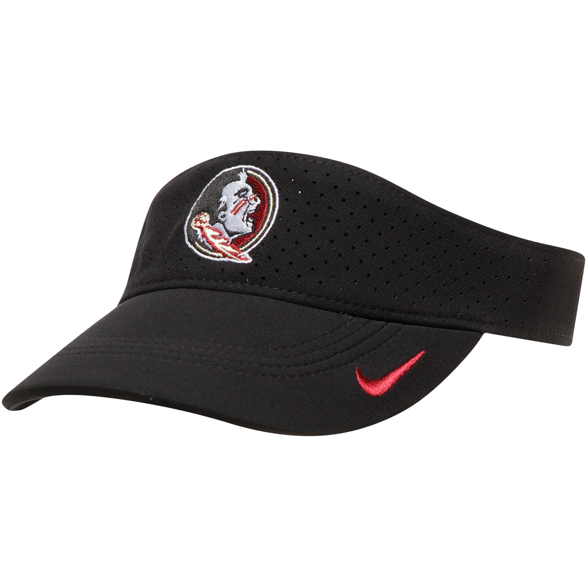 Nike FSU Seminoles Visor Nike Florida State Seminoles Unisex Black Swoosh Dri-Fit  main image 3