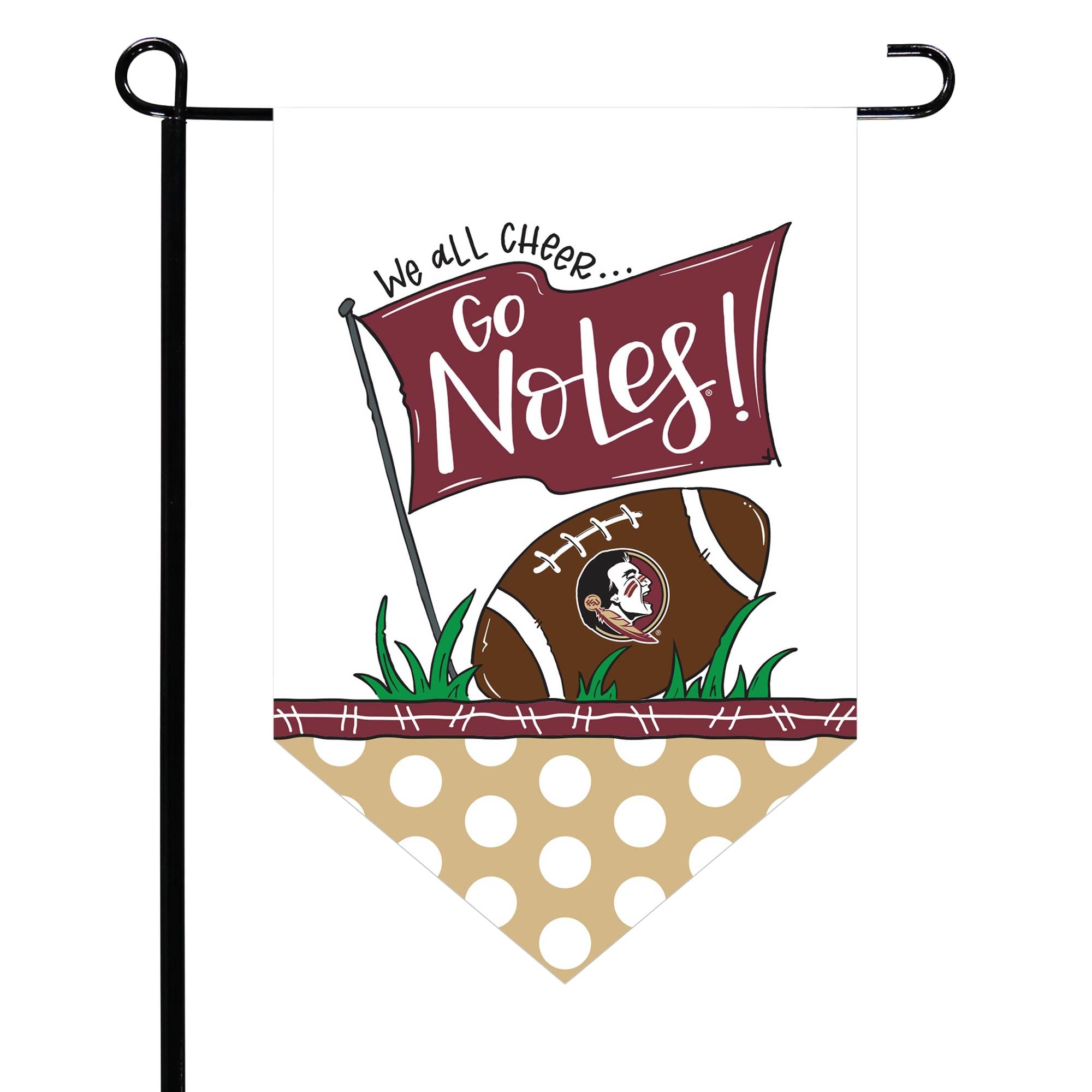 Drapeau de jardin pointu des Seminoles de l'État de Floride