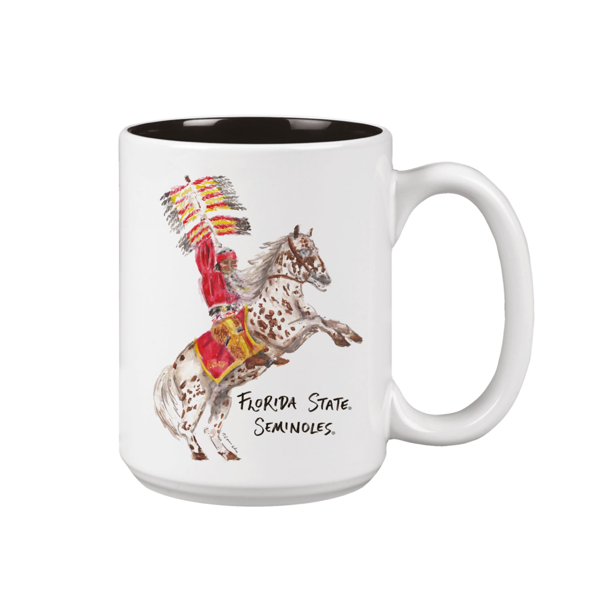 Florida State Seminoles Two-Piece 15oz. Laura Wilcox Mascot Mug Set