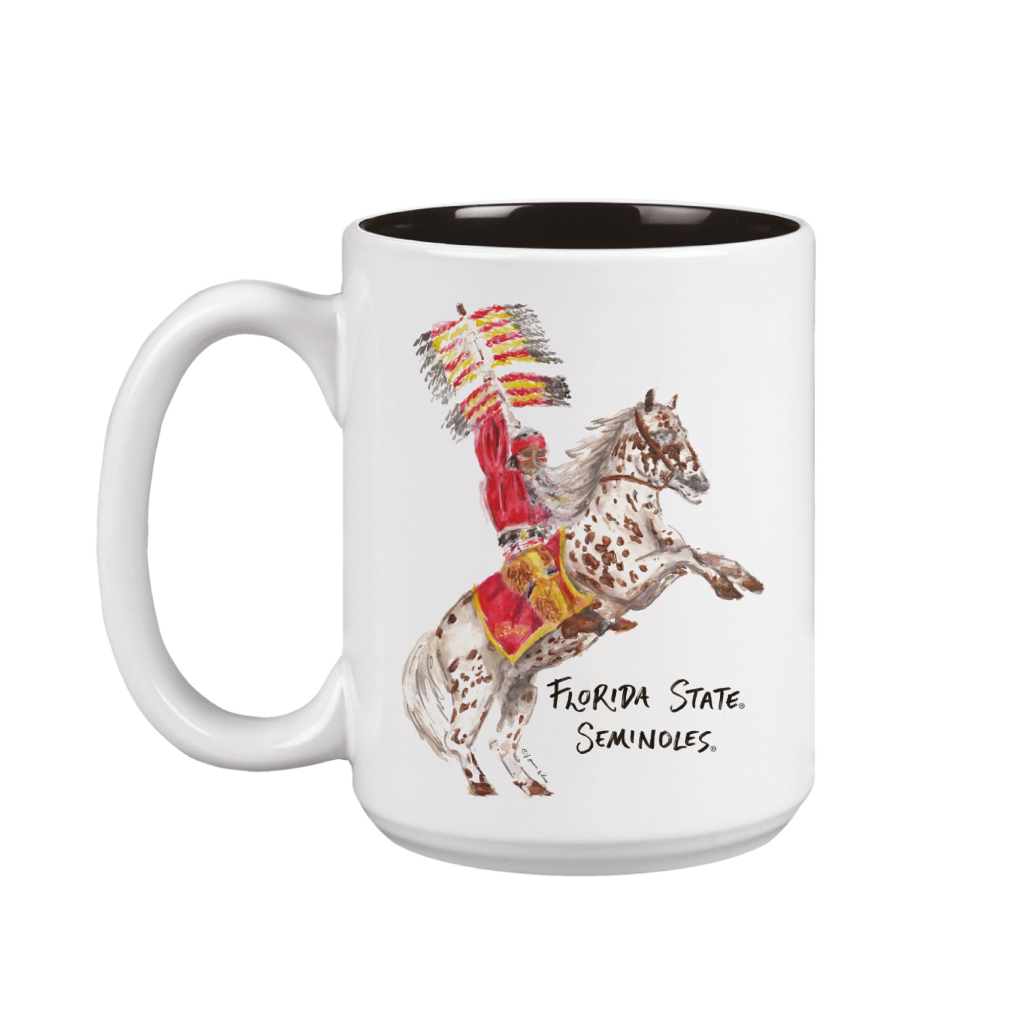 Florida State Seminoles Two-Piece 15oz. Laura Wilcox Mascot Mug Set