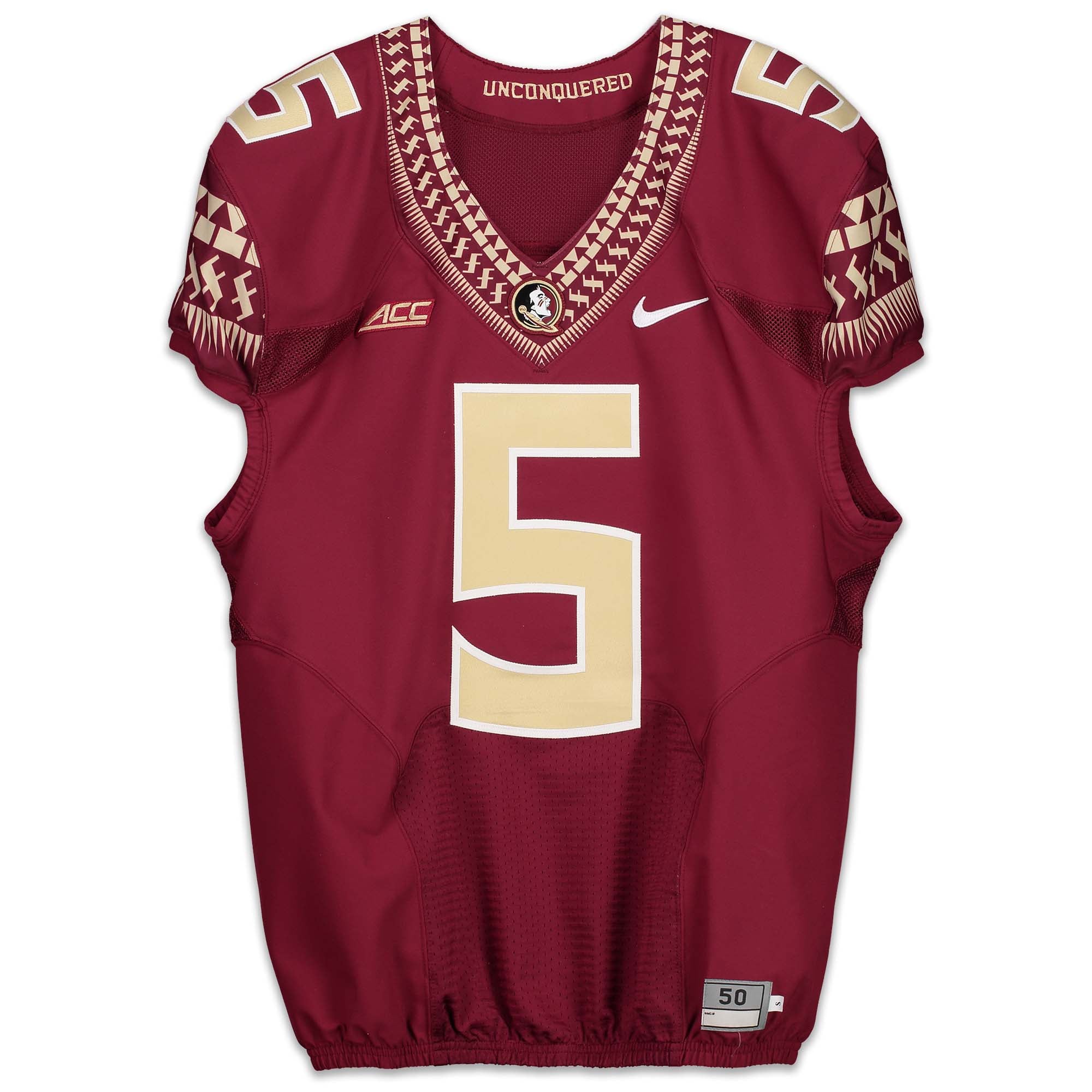 Garnet Florida State Seminoles Nike Team-Issued #5 Jersey from the