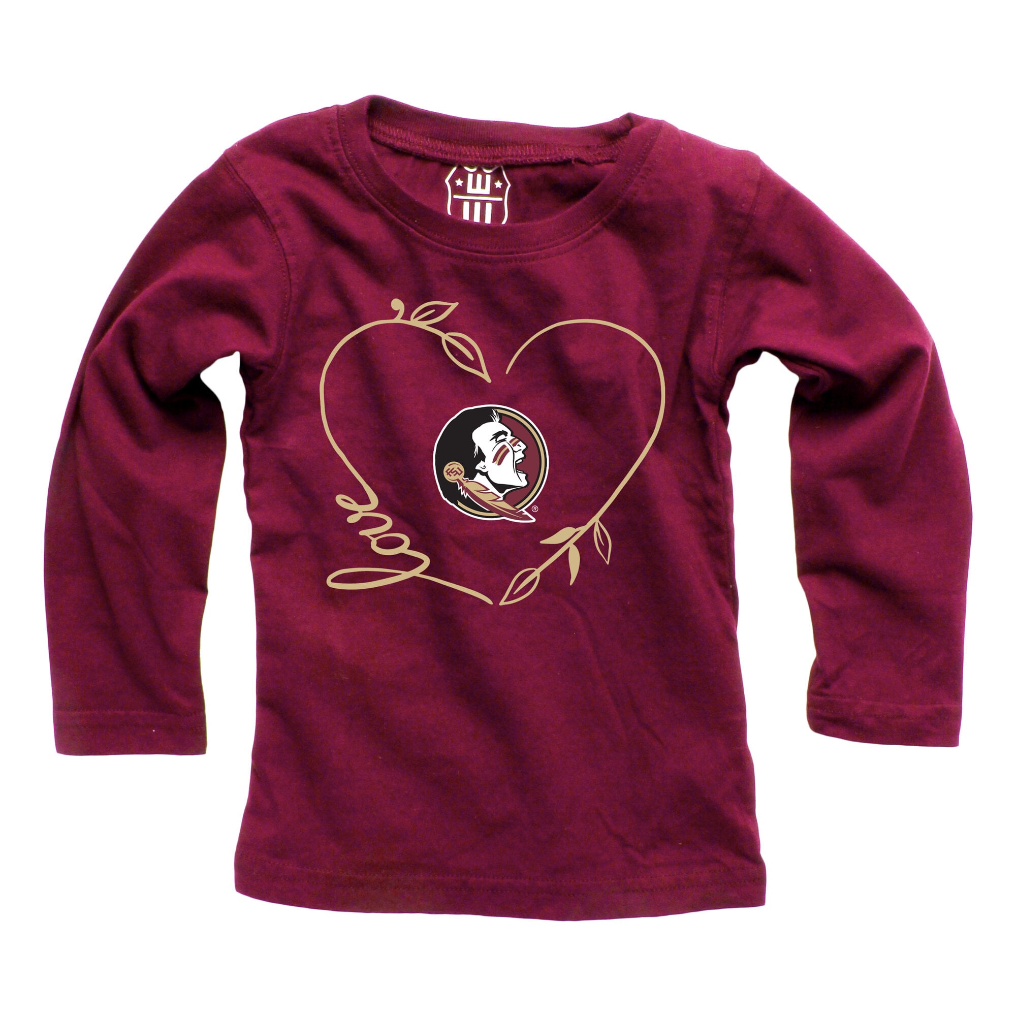 Girls Infant Wes & Willy Garnet Florida State Seminoles Long Sleeve Top and Pant Set