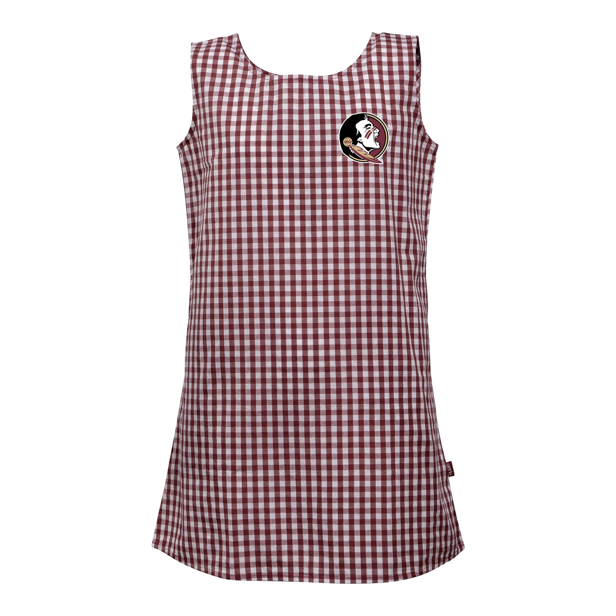 Girls Toddler Garb Garnet Florida State Seminoles Woven Gingham Dress