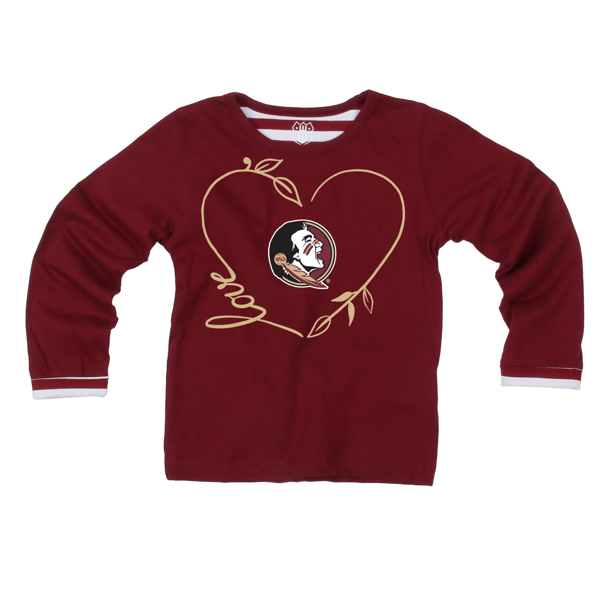 Ensemble 2 pièces pour petites filles Wes & Willy Garnet Florida State Seminoles : haut à manches longues et pantalon