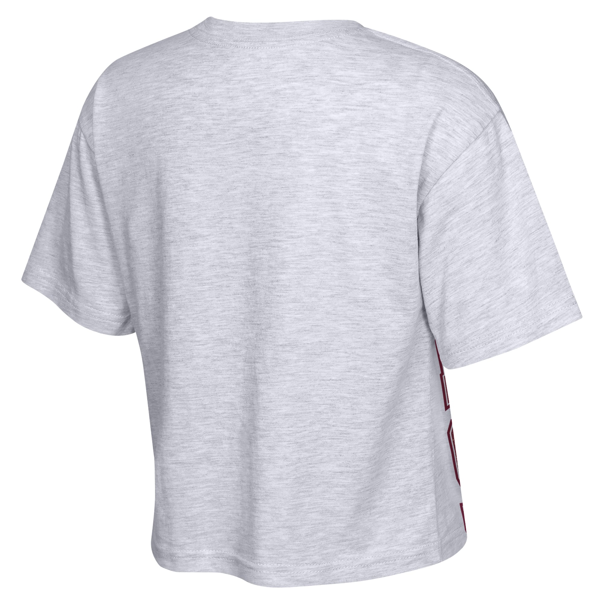 Girls Youth Outerstuff Heather Gray Florida State Seminoles Big Team Energy Cropped Boxy T-Shirt