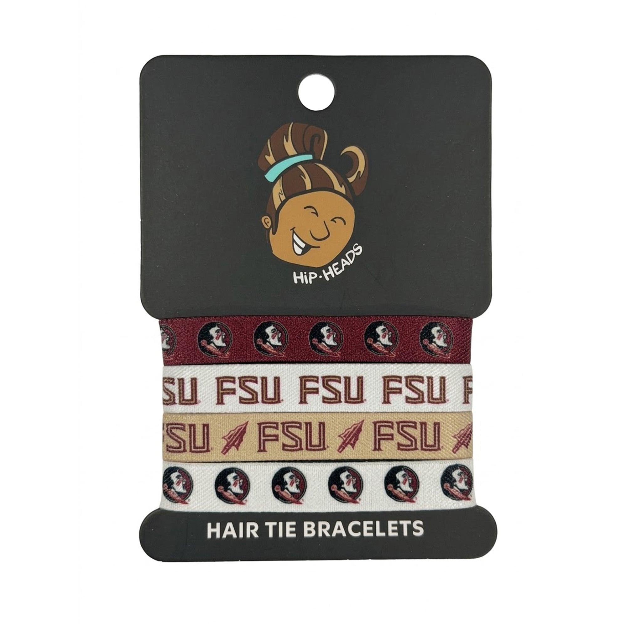 Hip Heads  Florida State Seminoles Four-Pack of Hair Tie Bracelets