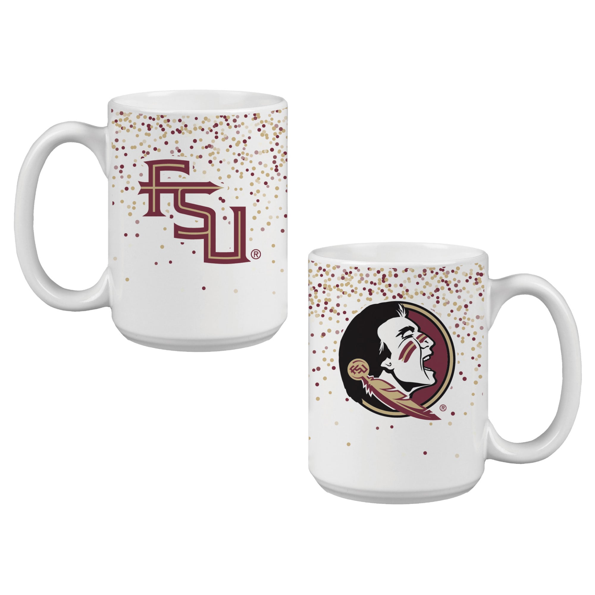 Mug Confetti Indigo Falls Florida State Seminoles - Lot de 2