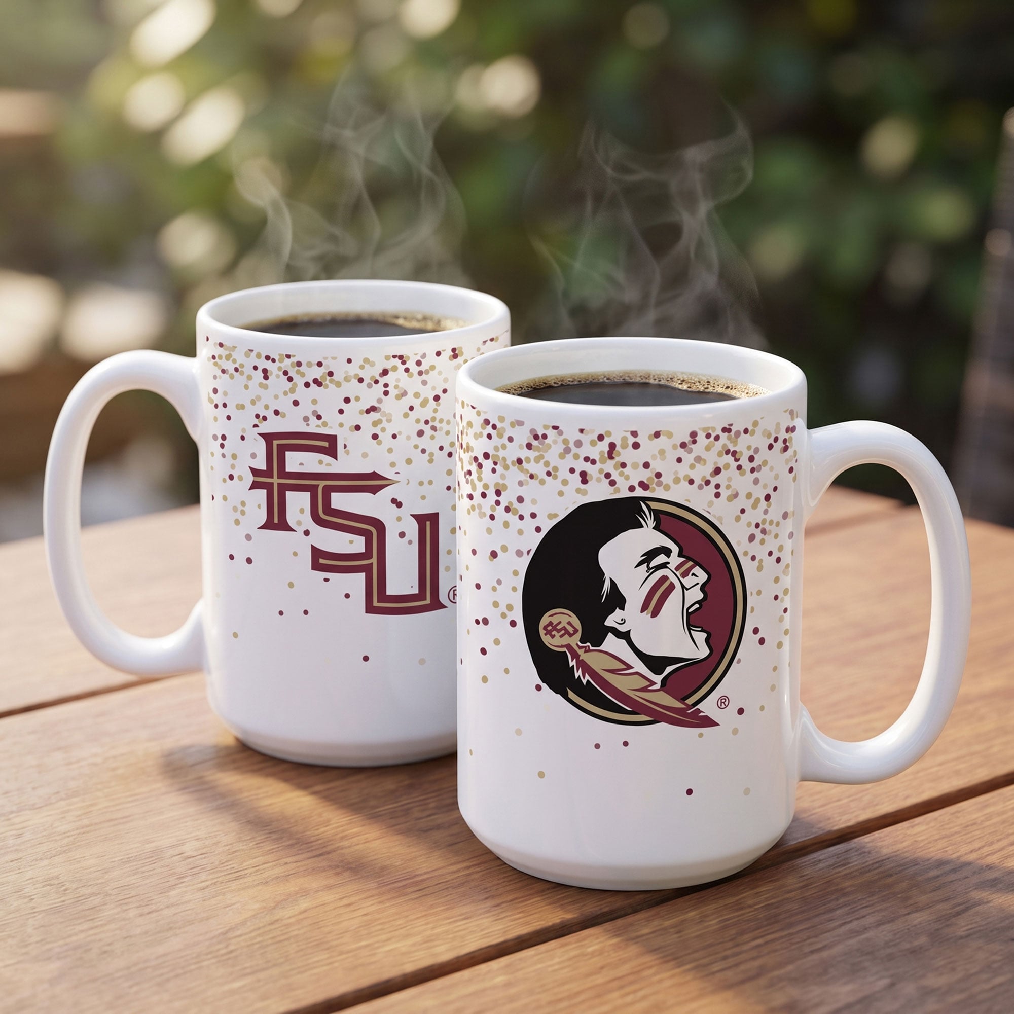 Mug Confetti Indigo Falls Florida State Seminoles - Lot de 2