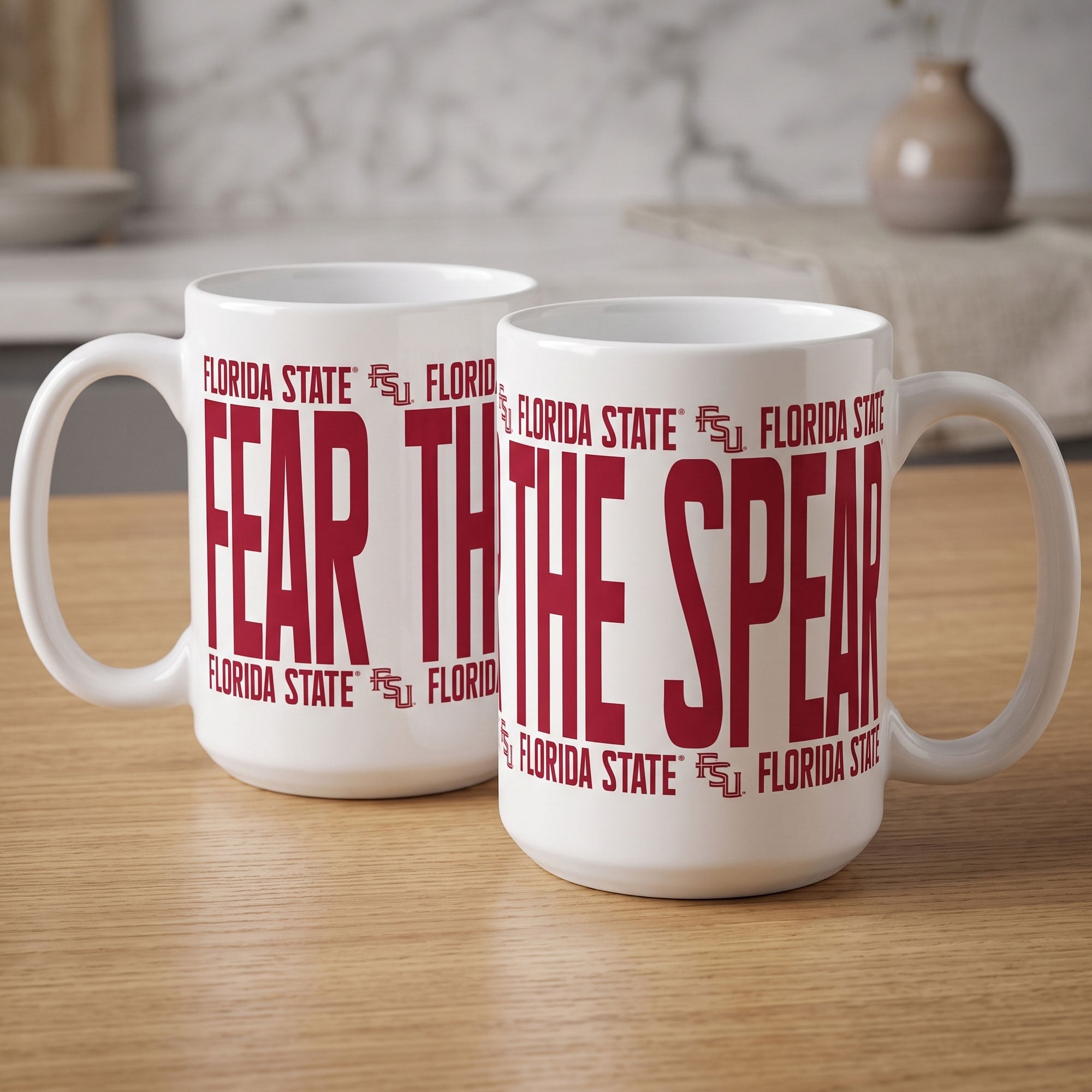 Mug surélevé Indigo Falls Florida State Seminoles - Lot de 2