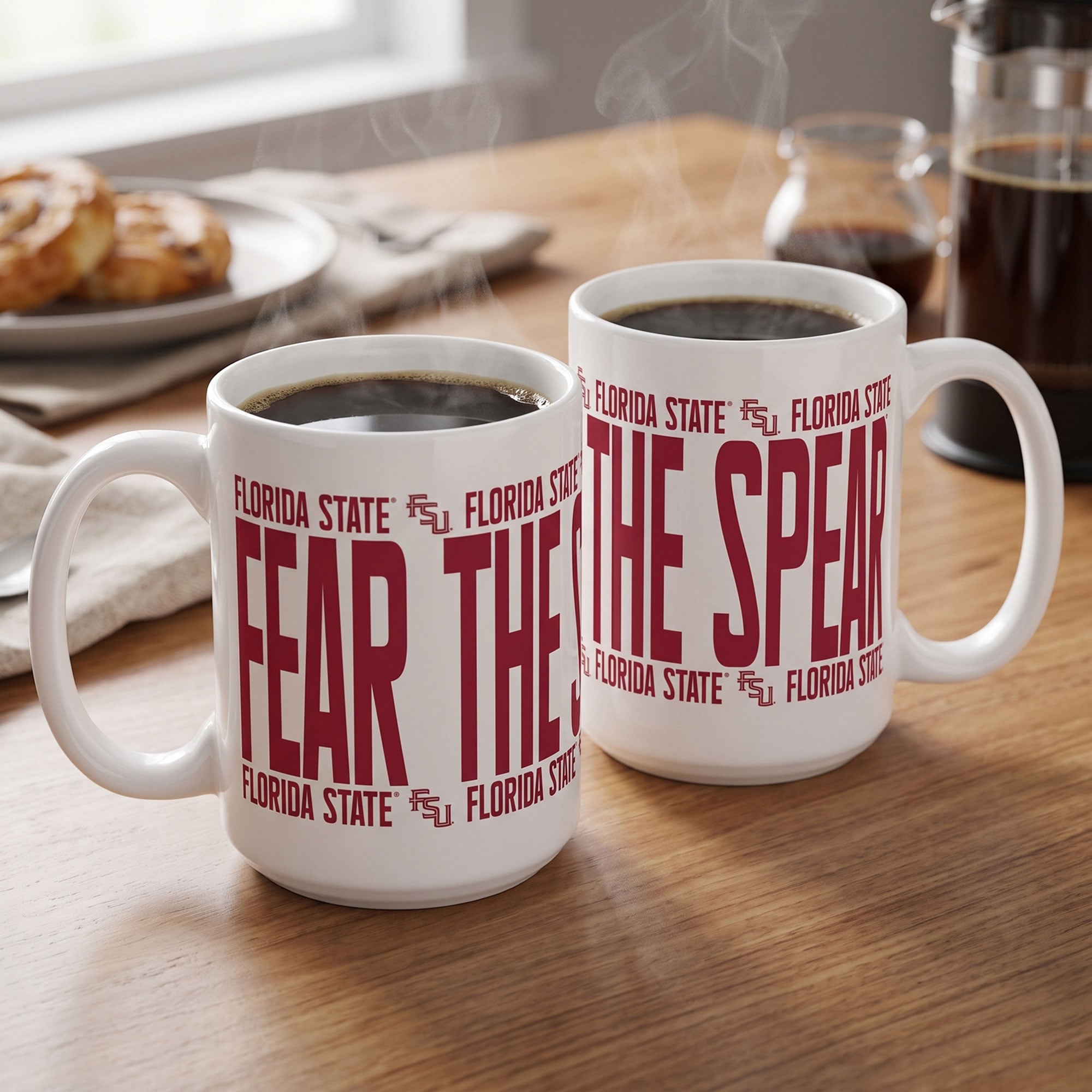 Mug surélevé Indigo Falls Florida State Seminoles - Lot de 2