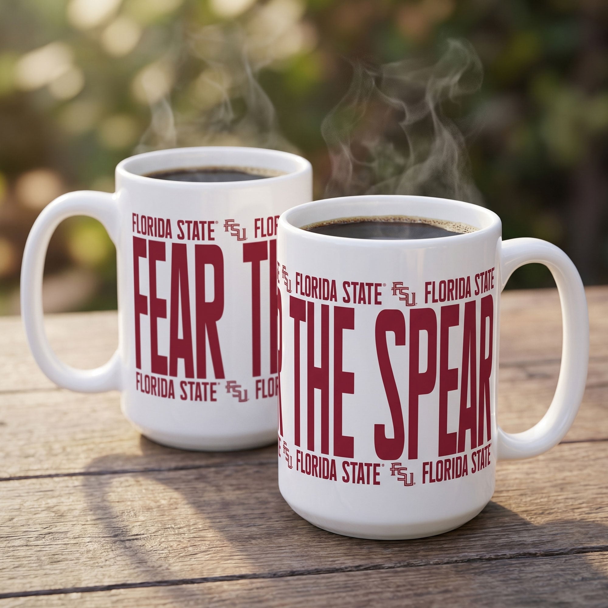 Mug surélevé Indigo Falls Florida State Seminoles - Lot de 2