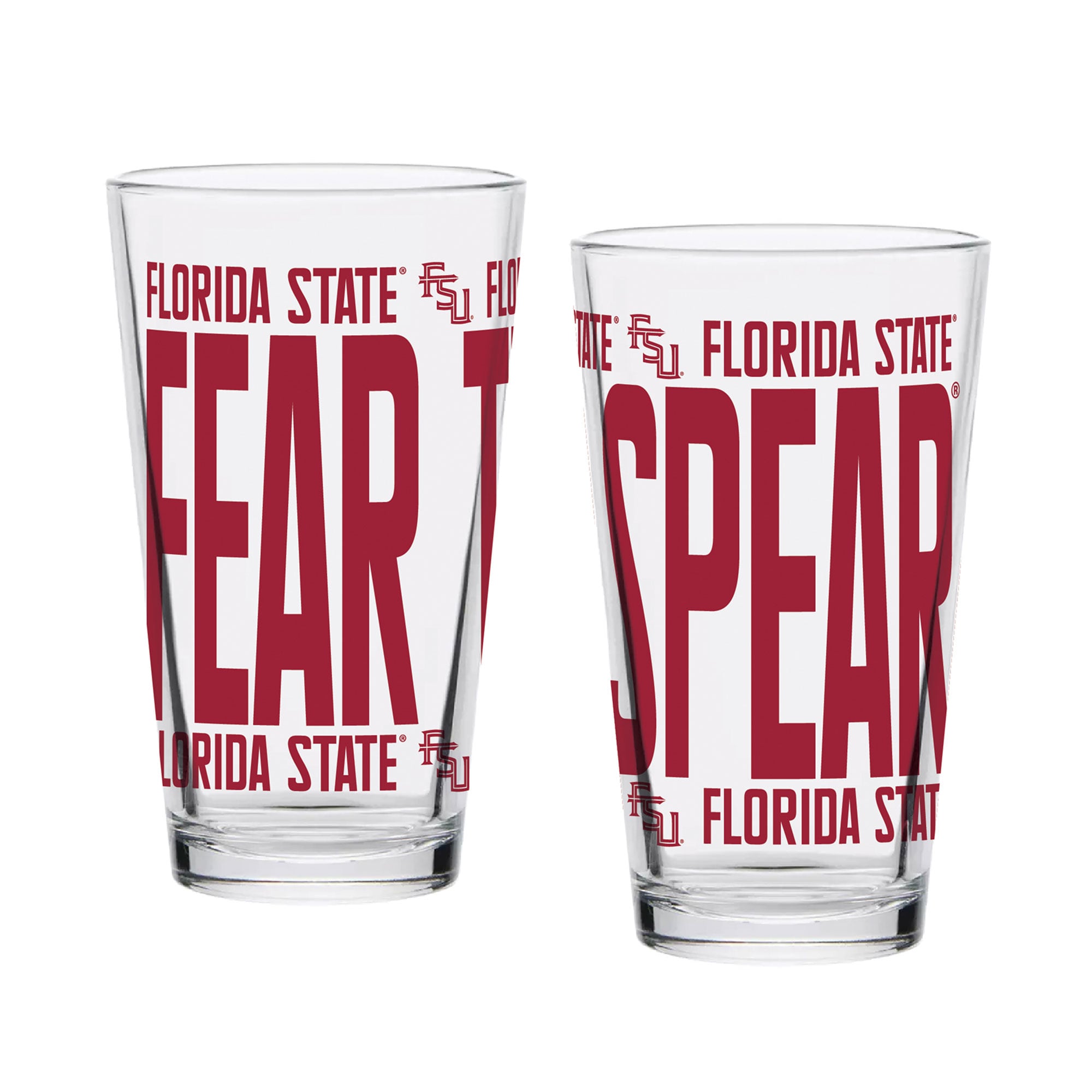 Ensemble de 2 verres à bière surélevés Indigo Falls Florida State Seminoles