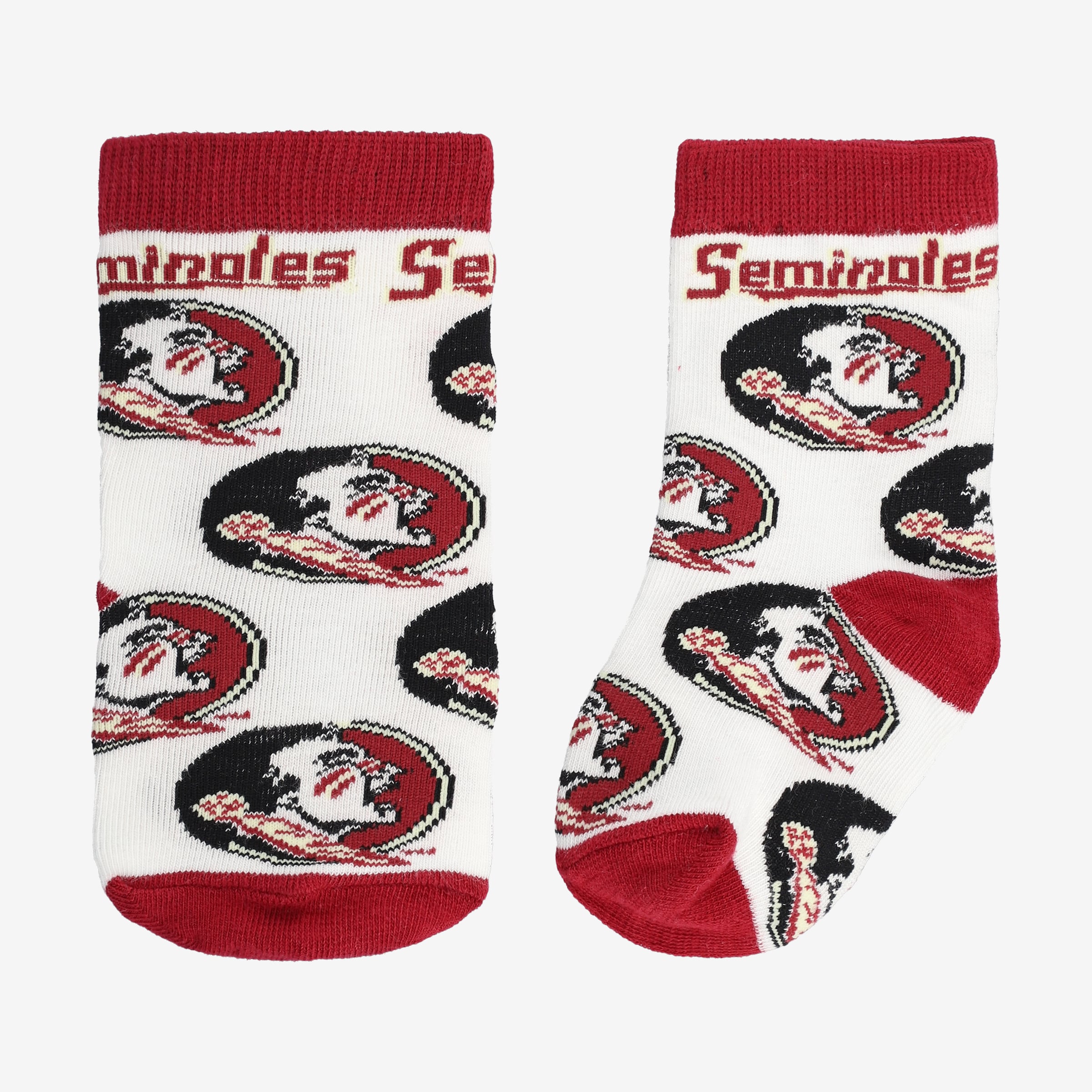 Chaussettes Baby Starter blanches à imprimé intégral Florida State Seminoles