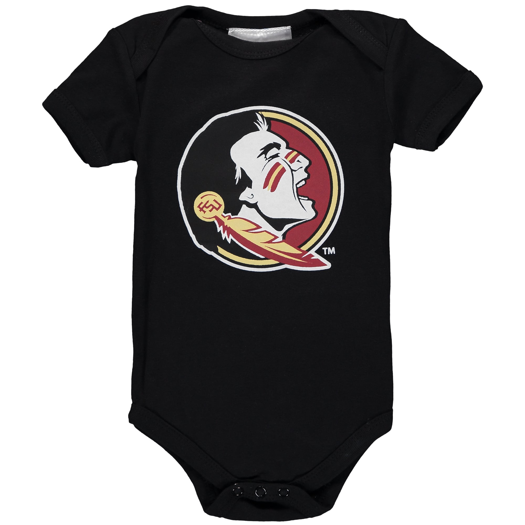 Body bébé Two Feet Ahead noir avec grand logo des Florida State Seminoles