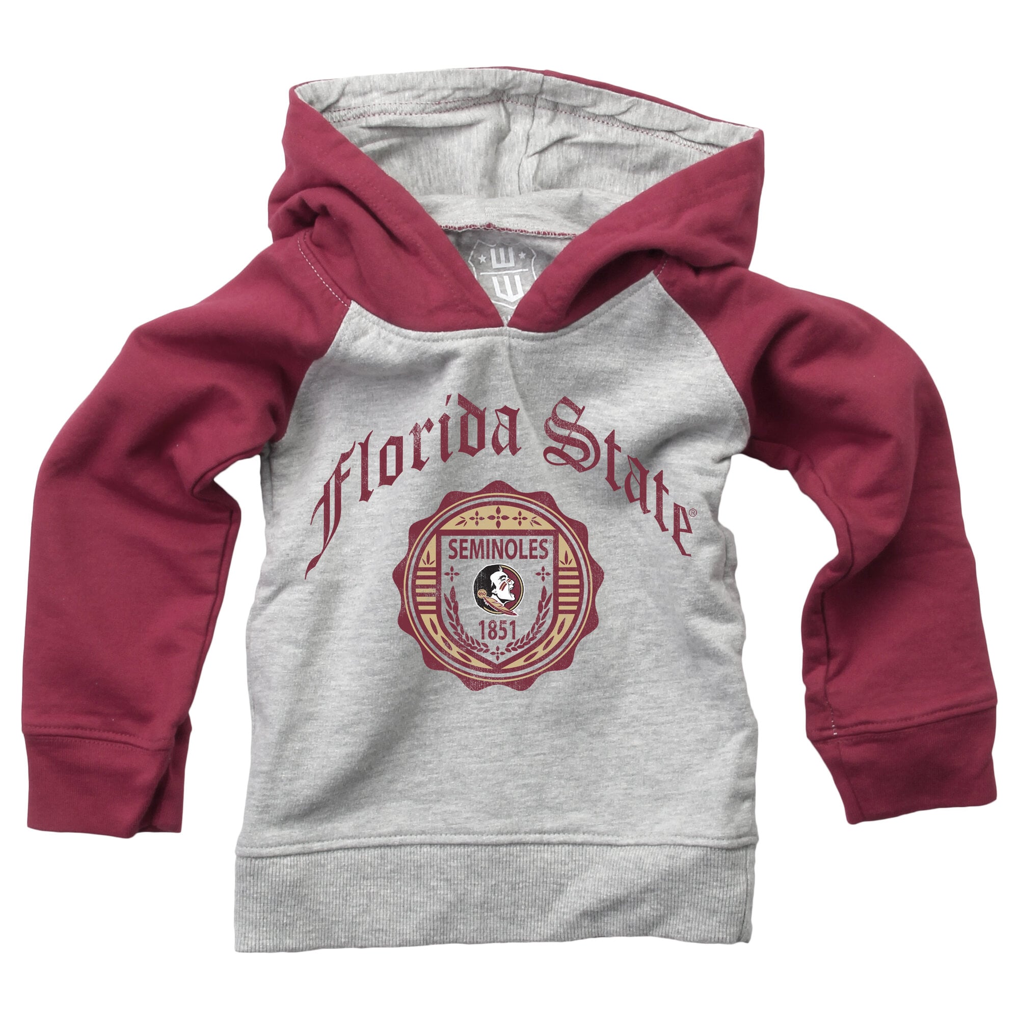 Ensemble sweat-shirt à capuche raglan et pantalon de survêtement Wes & Willy Garnet Florida State Seminoles pour bébé