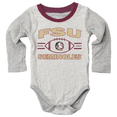  Florida State Seminoles Wes & Willy Infant Jie Jie Hopper Set - Heather Gray