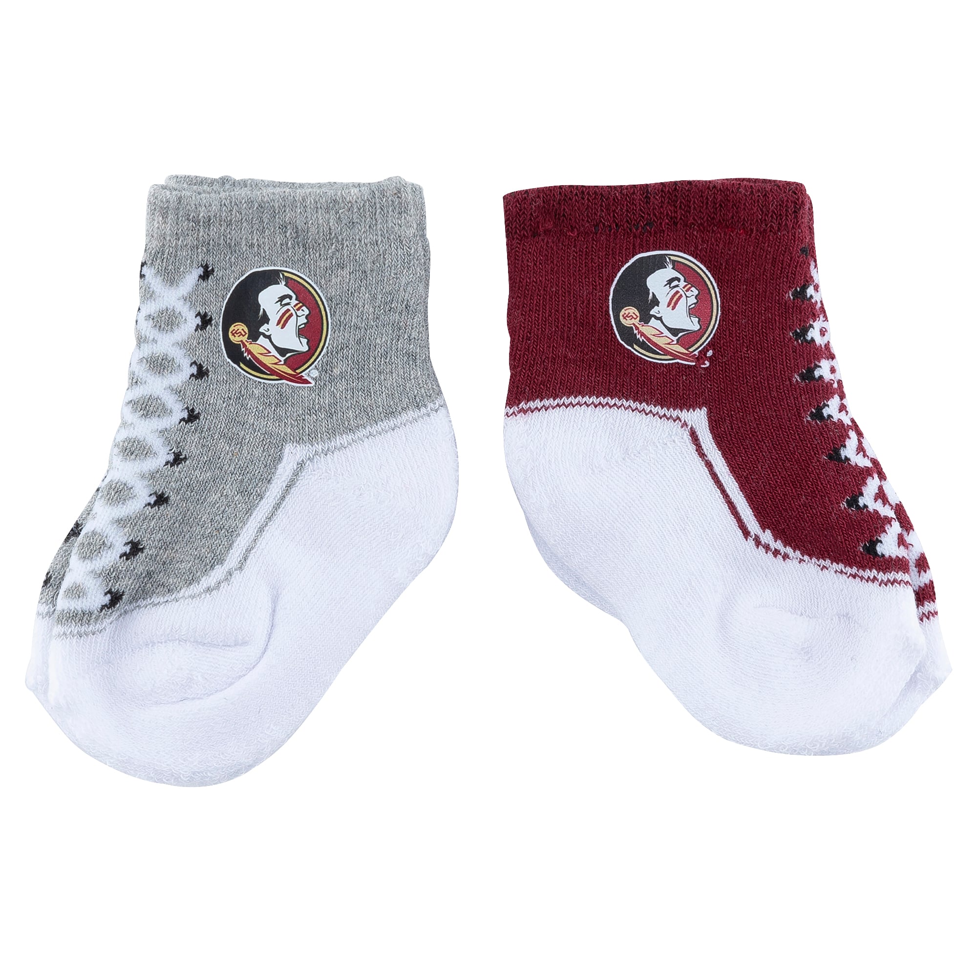 Chaussettes pour bébé ZooZatz Florida State Seminoles, lot de deux