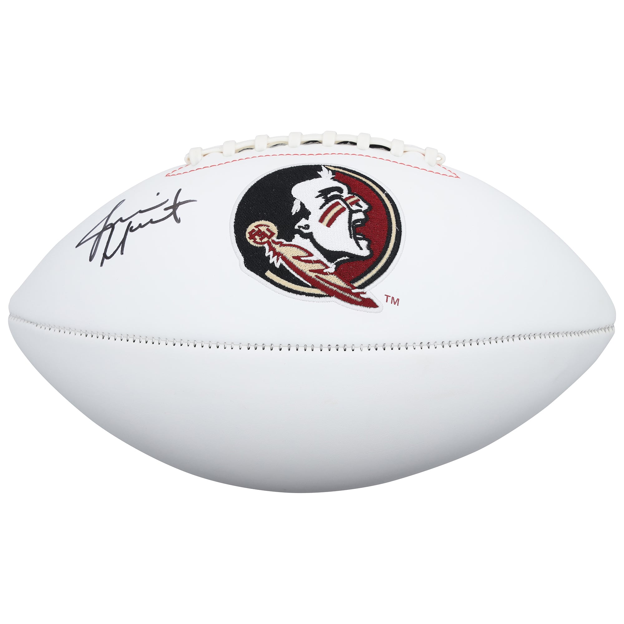 Jameis Winston Florida State Seminoles Autographed Rawlings White Panel Football