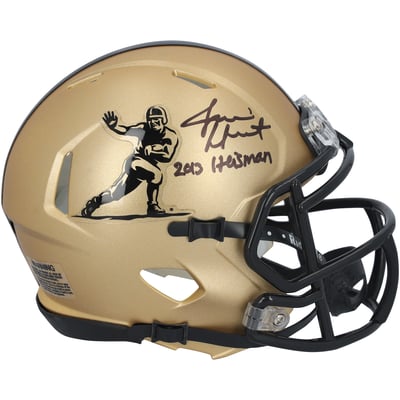 Jameis Winston Florida State Seminoles Autographed Fanatics Authentic Riddell Heisman Gold Speed Mini Helmet with "2013 Heisman" Inscription