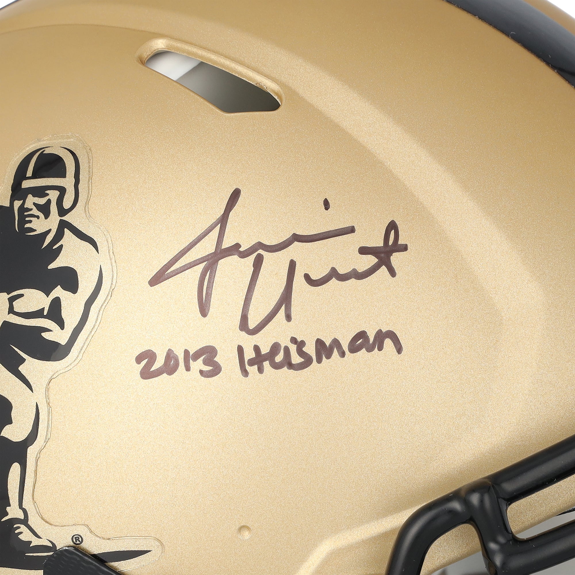 Jameis Winston Florida State Seminoles Autographed Riddell Heisman Gold Speed Replica Helmet with "2013 Heisman" Inscription
