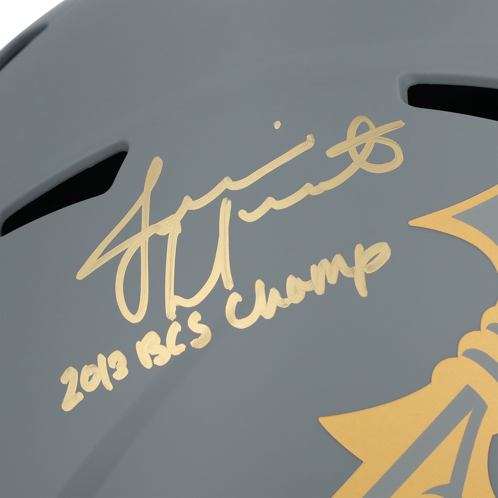 Casque Riddell Slate Speed ​​Authentic autographié par Jameis Winston des Florida State Seminoles avec inscription « Champions BCS 2013 »