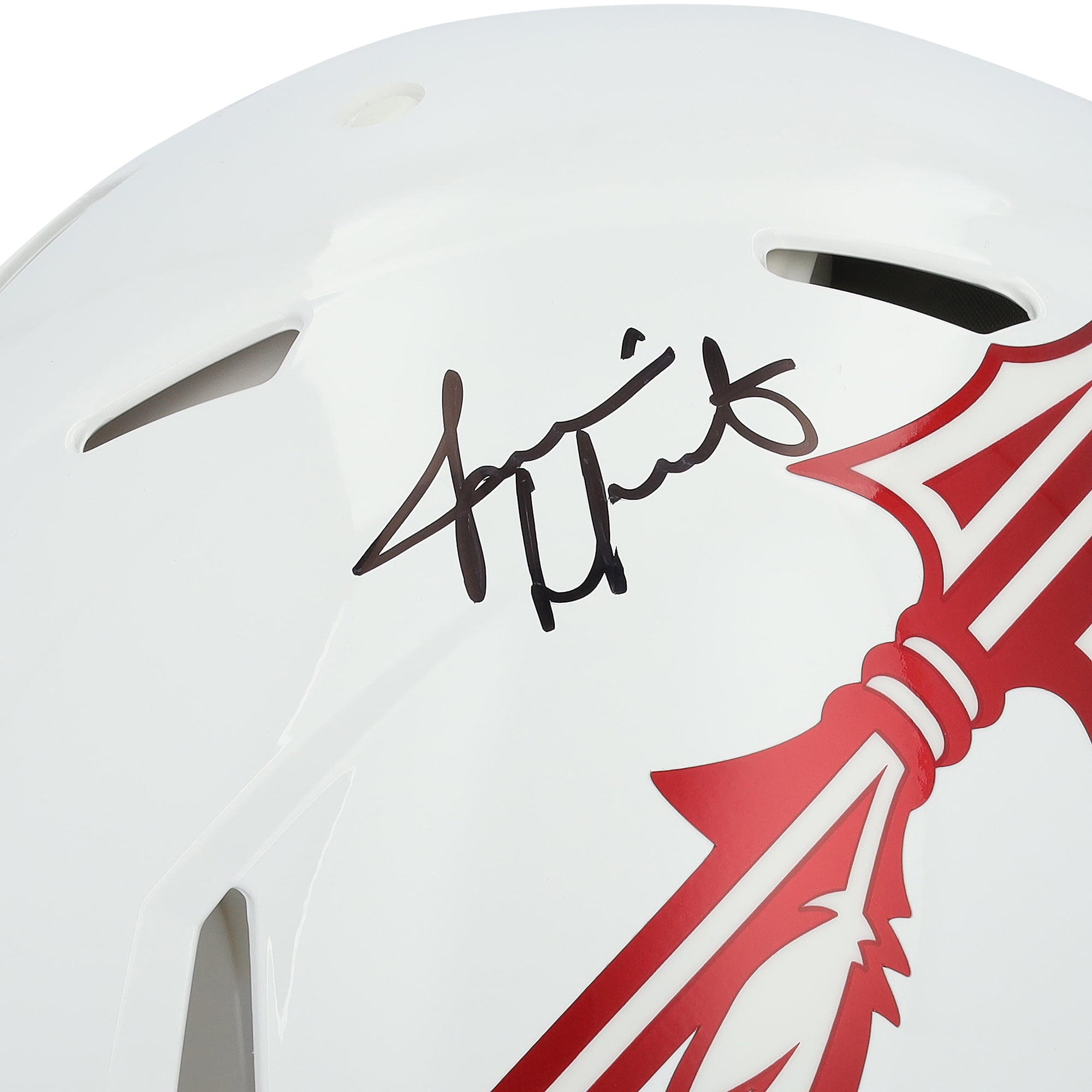 Casque Riddell White Speed ​​Authentic autographié par Jameis Winston des Florida State Seminoles