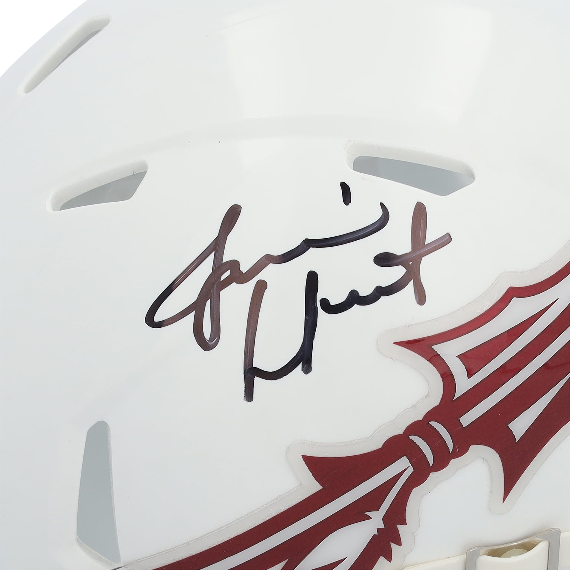 Mini-casque Riddell White Speed ​​autographié par Jameis Winston des Florida State Seminoles