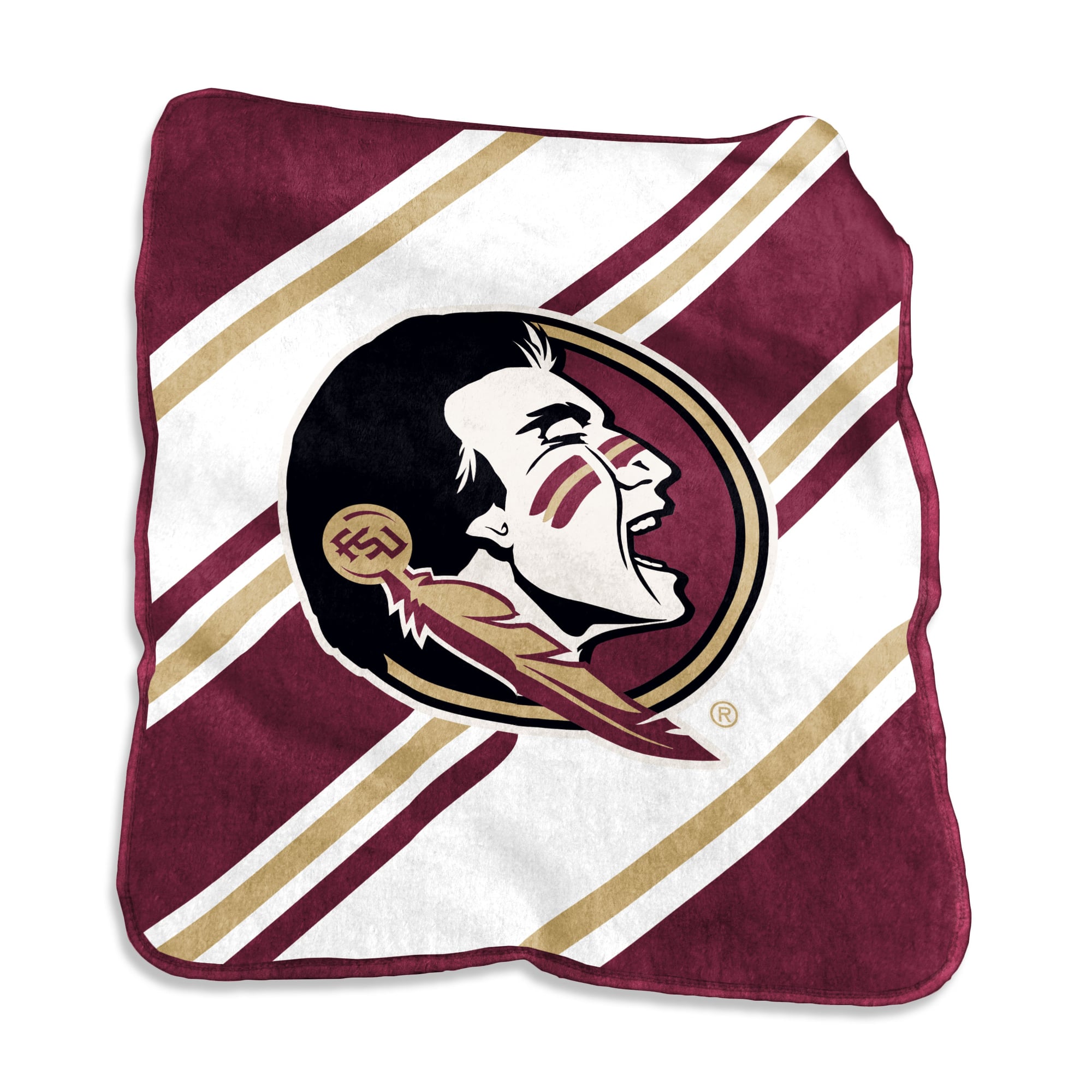 Couverture à rayures Raschel 50" x 60" avec logo des Florida State Seminoles