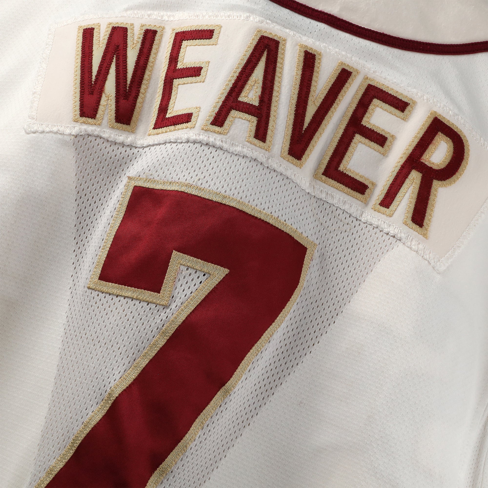 Luke Weaver Florida State Seminoles Player-Issued #7 White Jersey from the Baseball Program - Size 44