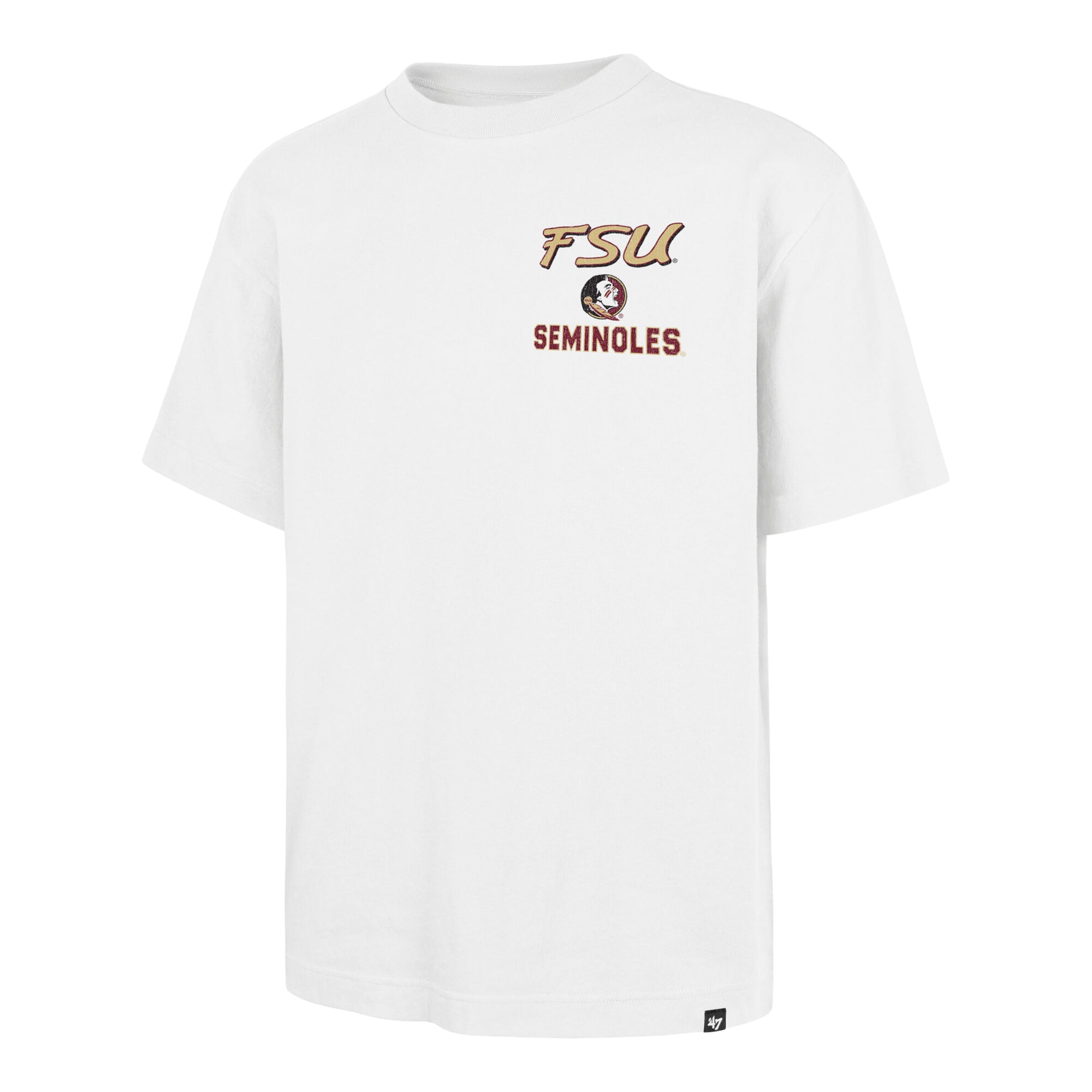 Men's '47 White Florida State Seminoles #1 Mascot Foundation T-Shirt