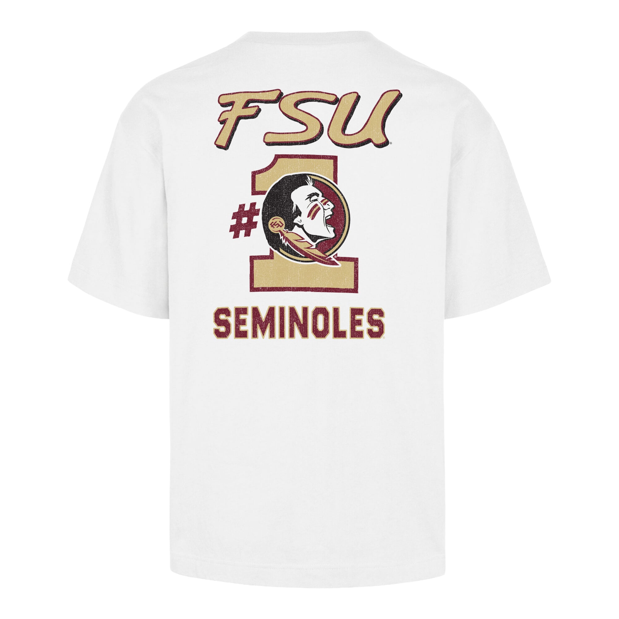 Men's '47 White Florida State Seminoles #1 Mascot Foundation T-Shirt