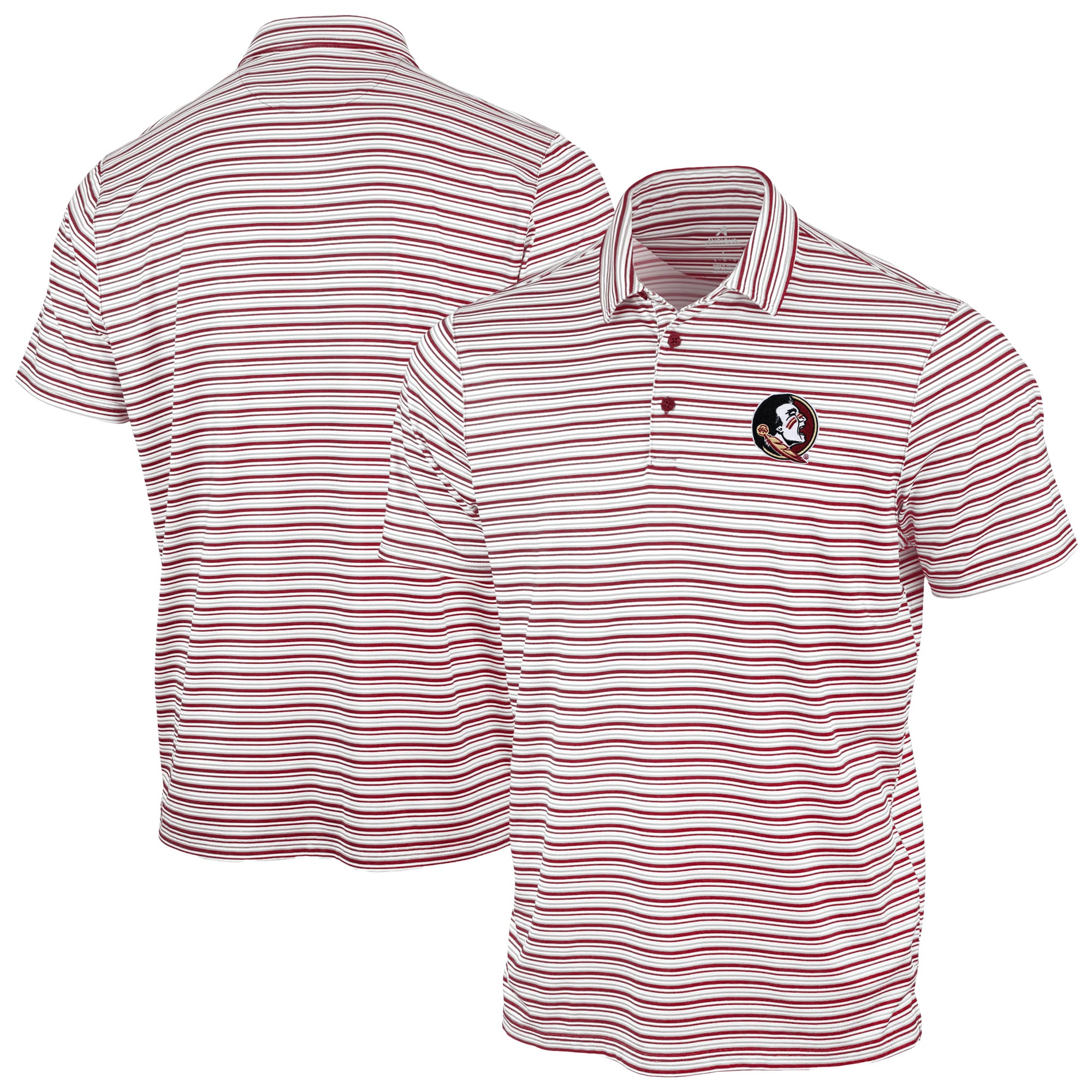 Polo Antigua Grenat Florida State Seminoles Space Stripe pour homme