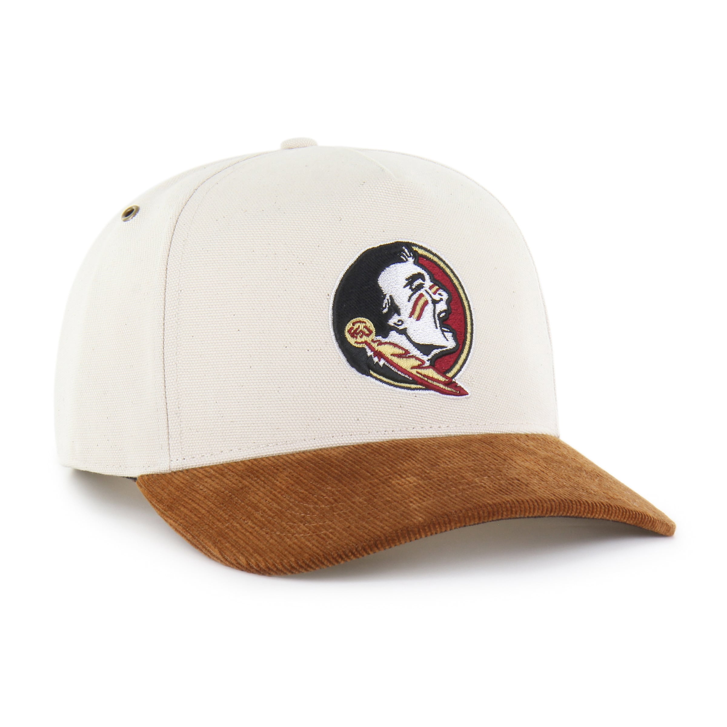 Men's Carhartt x '47 Natural/Brown Florida State Seminoles Undyed Relaxed Hitch Adjustable Hat