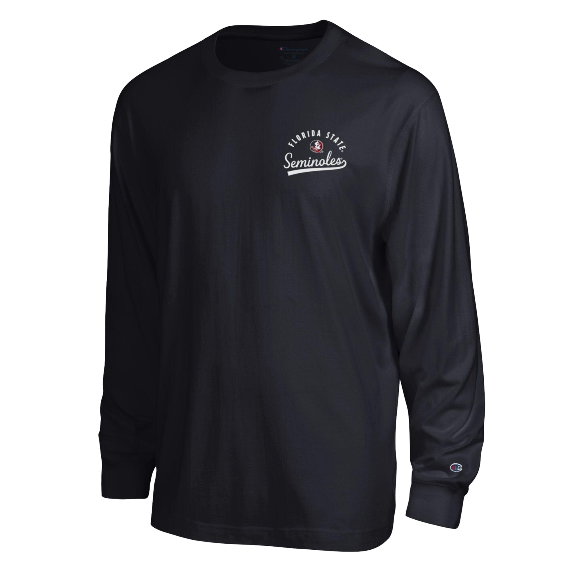 Men's Champion Black Florida State Seminoles Laminated All-Star Long Sleeve T-Shirt
