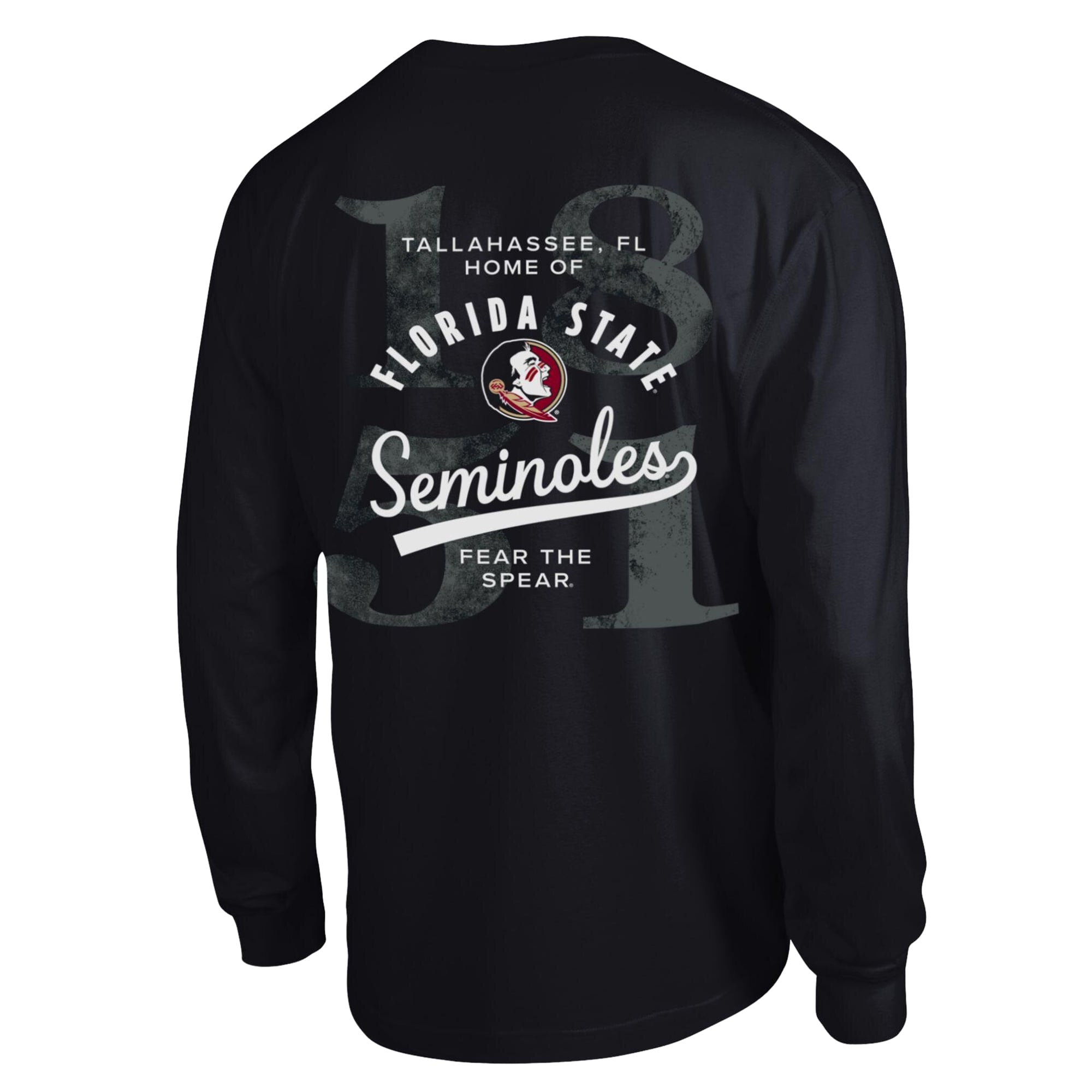 Men's Champion Black Florida State Seminoles Laminated All-Star Long Sleeve T-Shirt