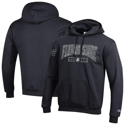 Florida State Seminoles Champion Operation Hat Trick Camo Script Powerblend Fleece Hoodie - Black