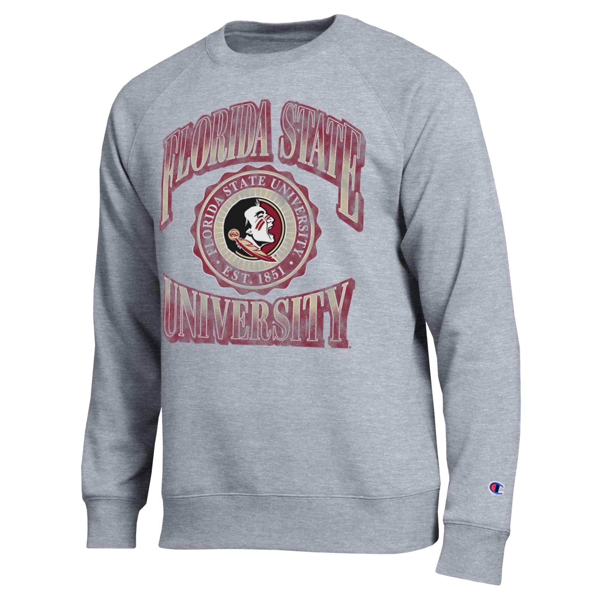 Sweat-shirt Champion pour homme, gris chiné, Florida State Seminoles All-Star