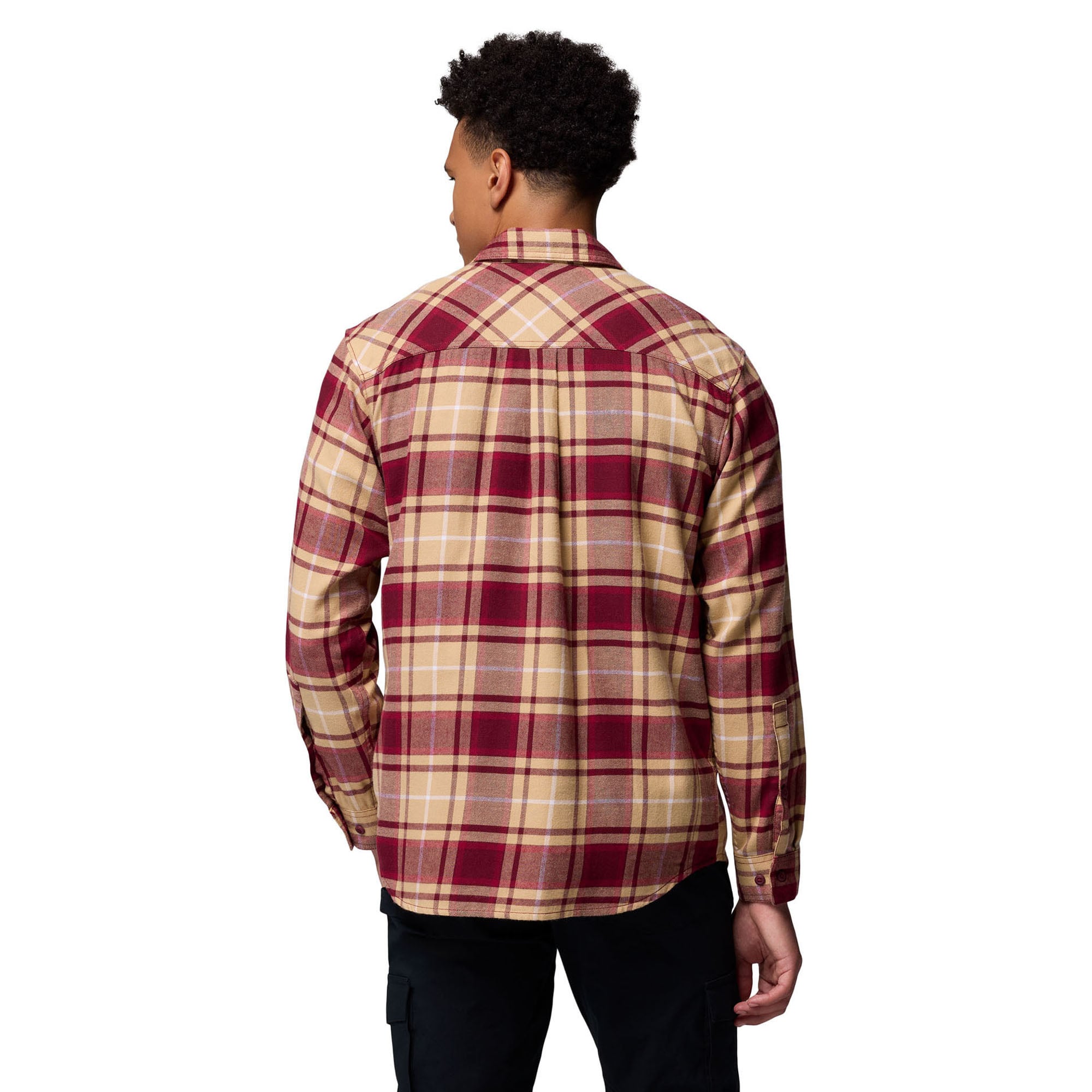 Chemise boutonnée à manches longues en flanelle Omni-Wick pour homme Columbia Garnet Florida State Seminoles