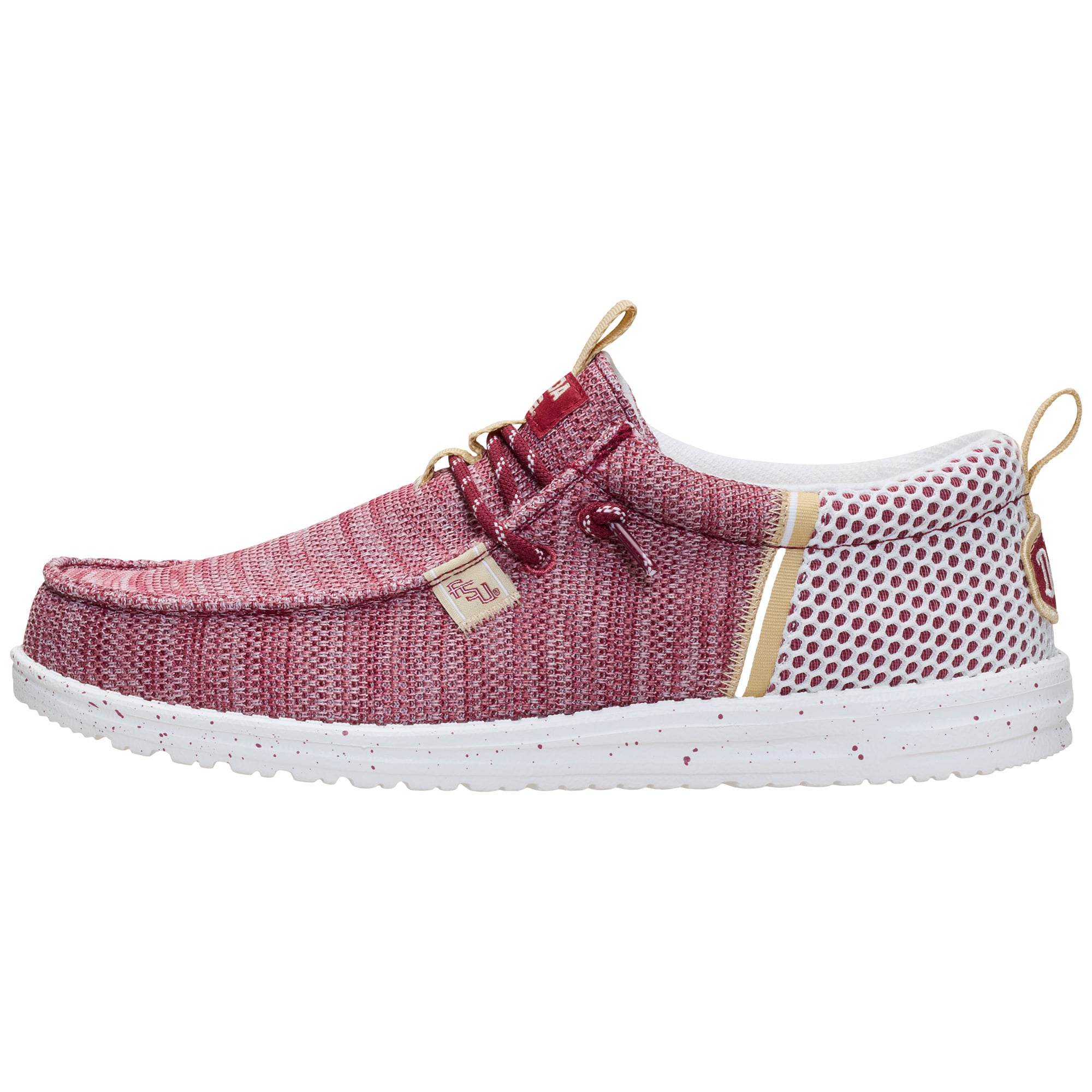 Men's Hey Dude Garnet Florida State Seminoles Wally Stretch Sox Shoes