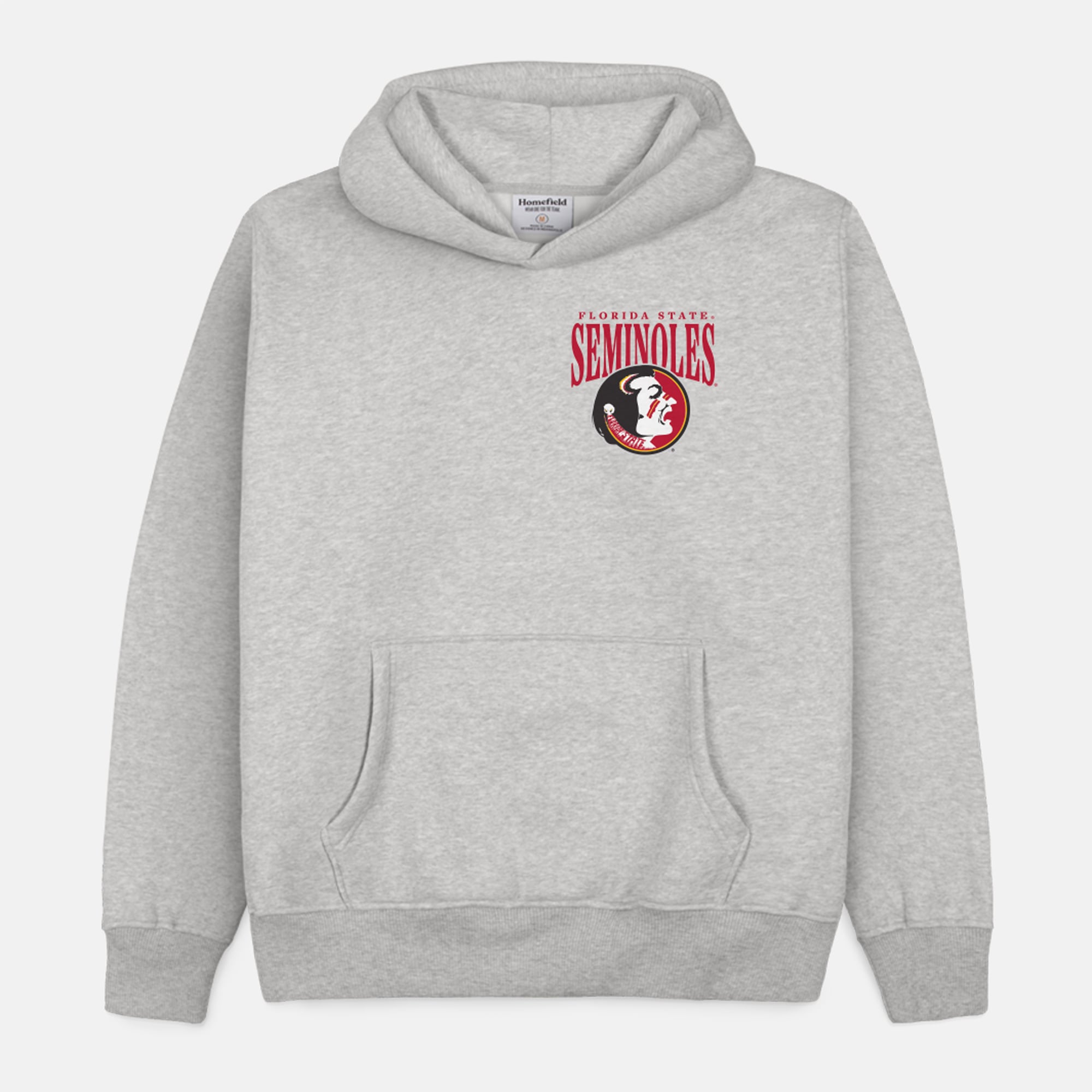 Sweat à capuche épais gris domicile pour homme, Florida State Seminoles Football.