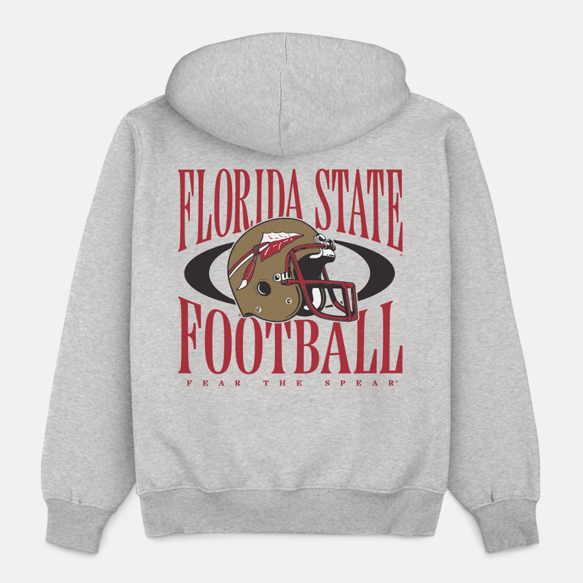 Sweat à capuche épais gris domicile pour homme, Florida State Seminoles Football.