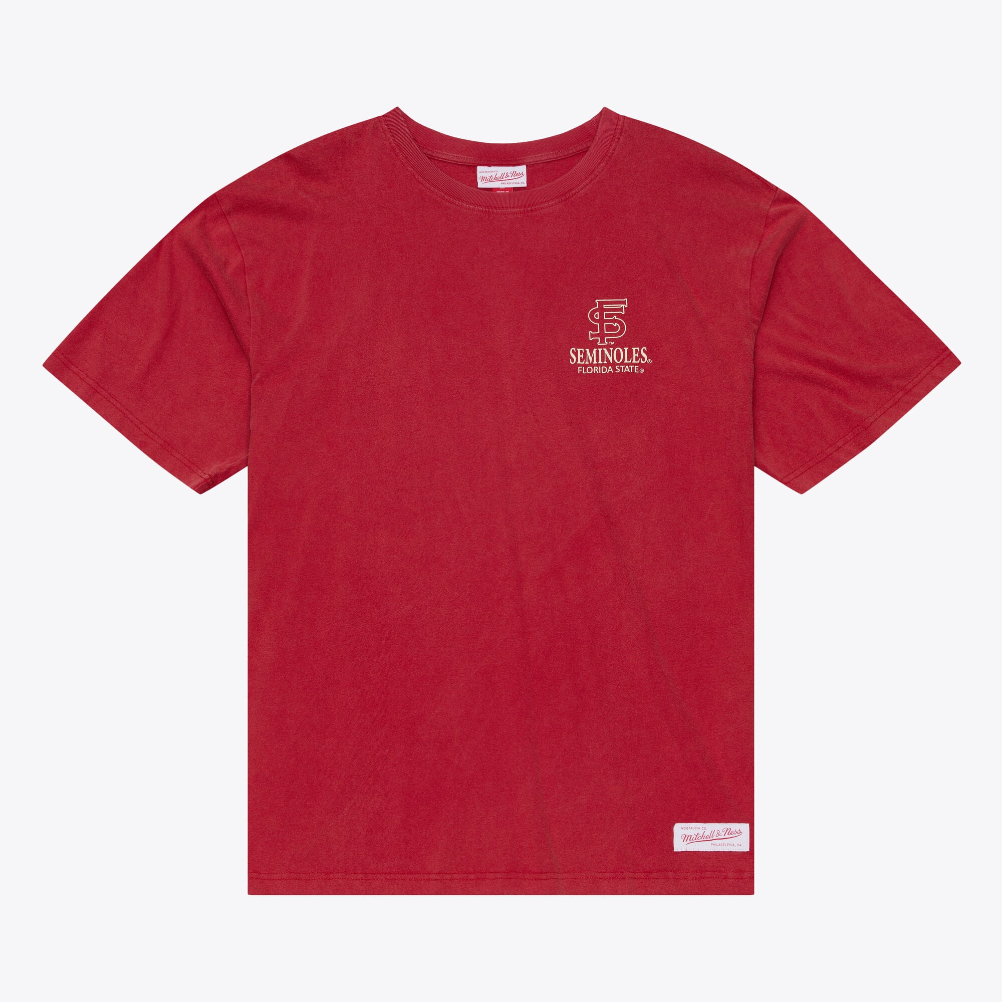 Men's  Mitchell & Ness Garnet Florida State Seminoles Core Icon T-Shirt