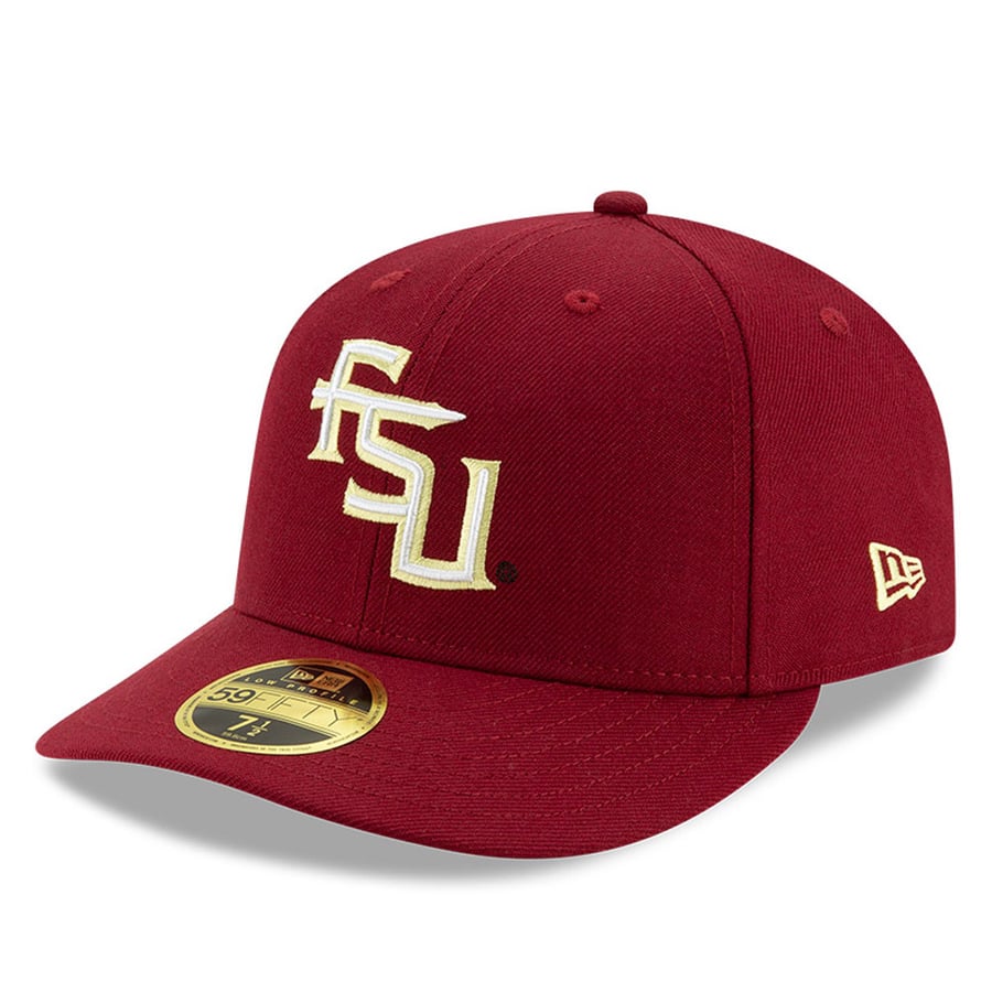 Fsu Hat Color Men's New Era Garnet Florida State Seminoles Basic Low Profile 59FIFTY ...